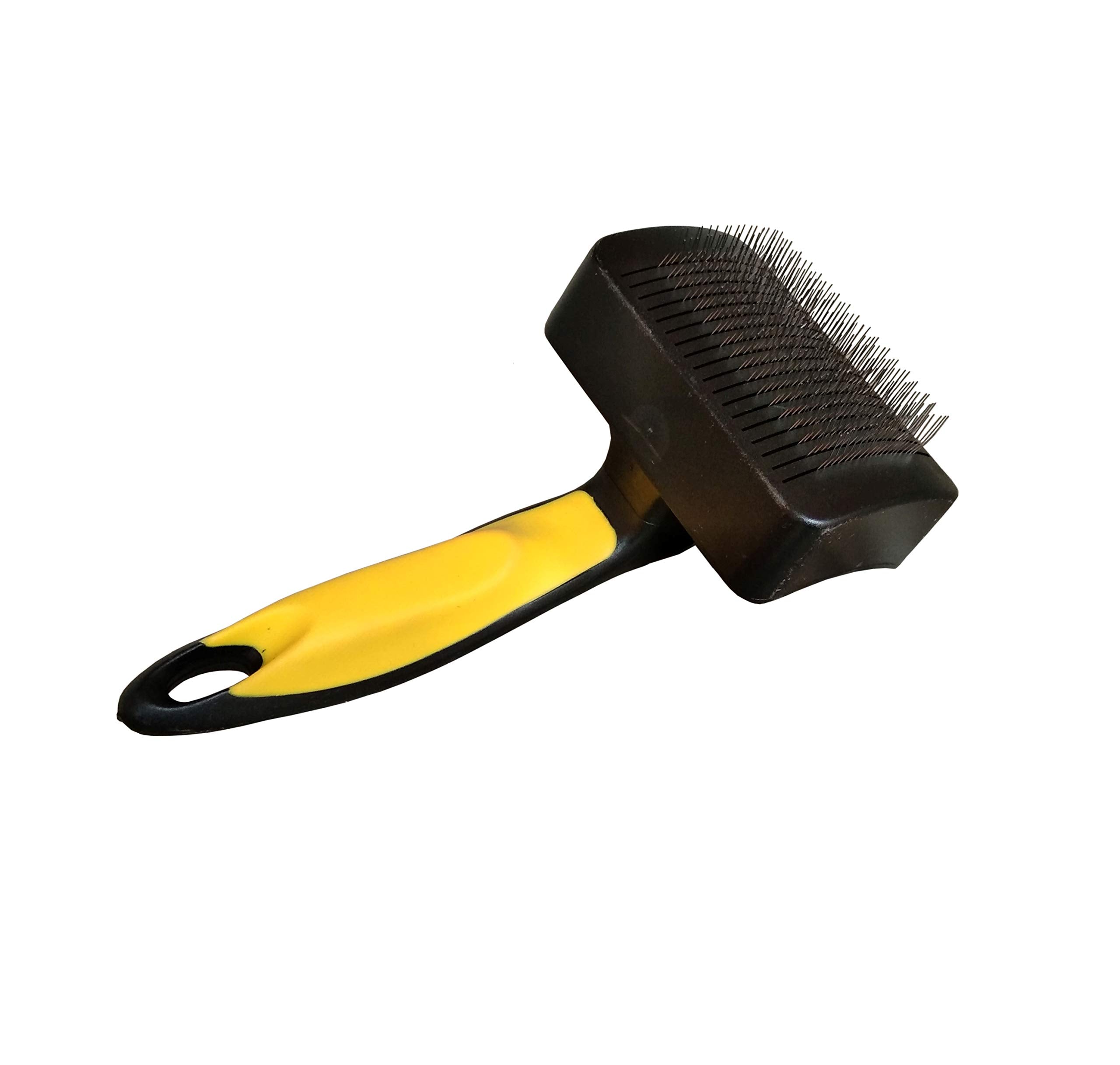 W9 Pet Cleaning Slicker Brush For Dogs And Cats, Suitable For Long Or Short Hair, Medium (Black And Red, W9PaBr03)