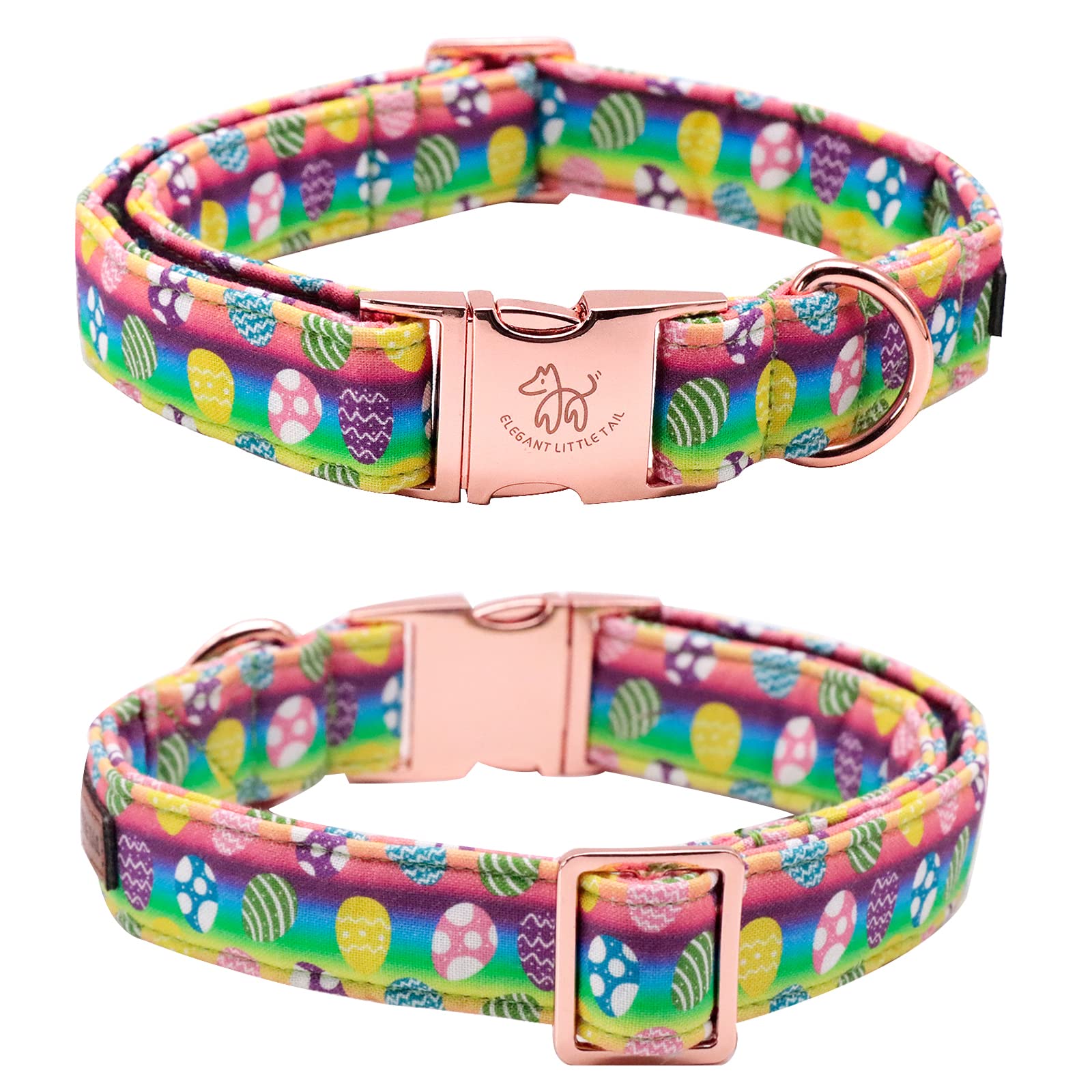 Elegant Little Tail Dog Collar With Bow, Easter Bow Tie Dog Collar, Cute Dog Bowtie Pet Gift Dog Collar For X-Small Puppy