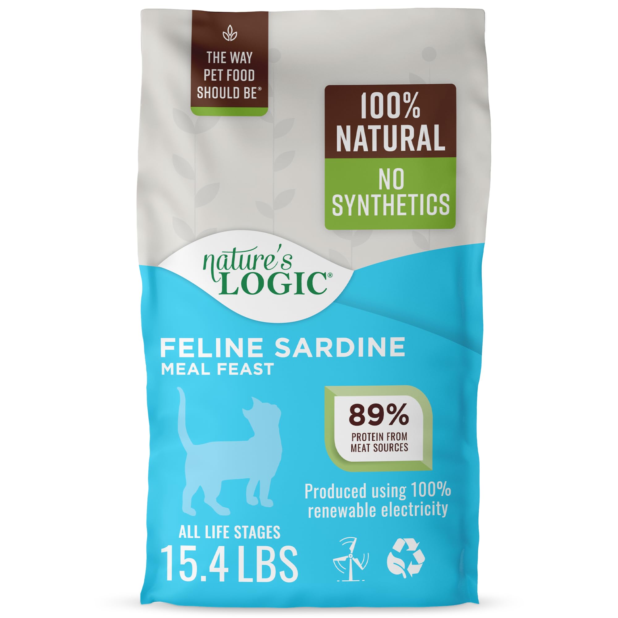 Natures Logic Sardine Dry Cat Food (1 Pack), 15.4 lb