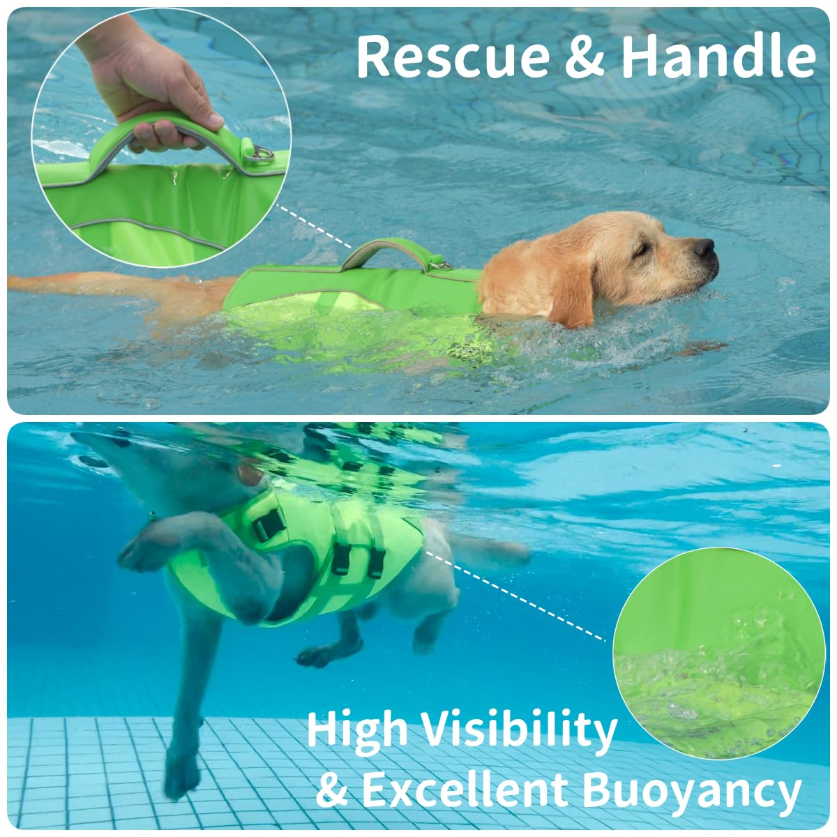 Petdsh Dog Life Jacket Small, High Flotation Dog Life Vest For Swimming Boating, Reflective Puppy Lifejacket With Superior Buoya