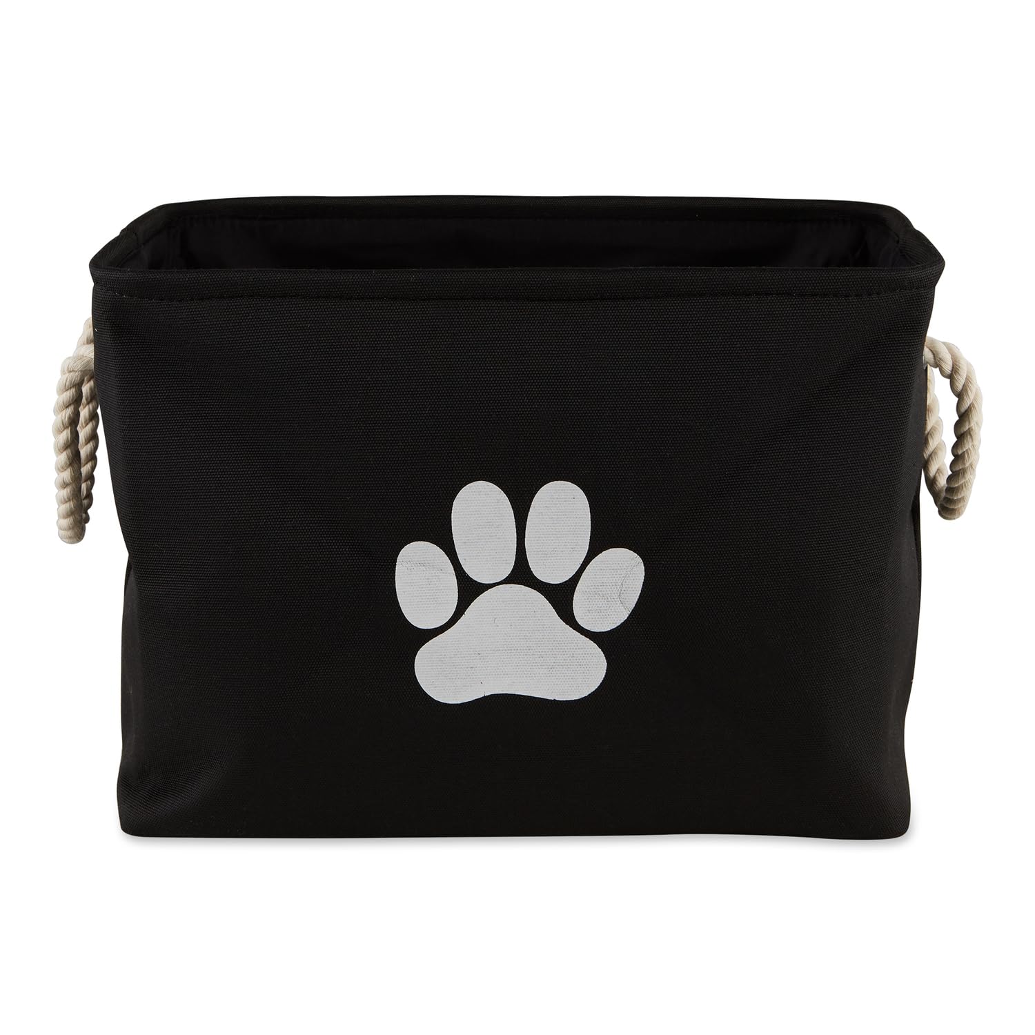 Bone Dry Pet Storage Collection Collapsible Bin, Black, Medium Rectangle