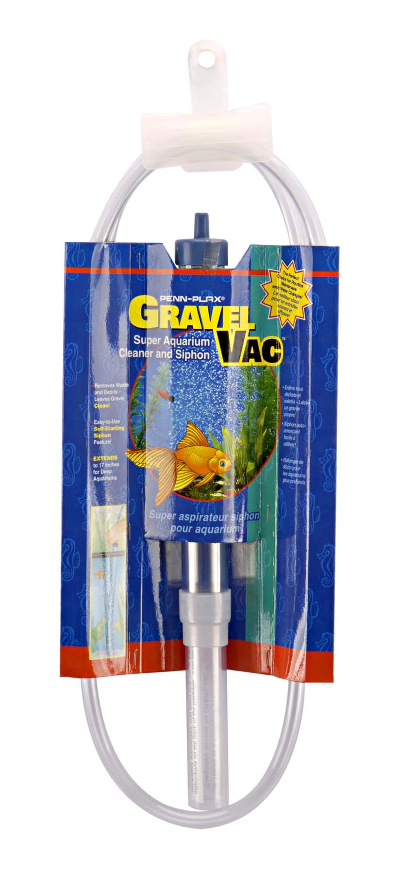 Penn-Plax Gravel Vac Cleaner | Makes Cleaning Your Tank Quicker And Easier | Multiple Size Options (9-16' (Gvx))
