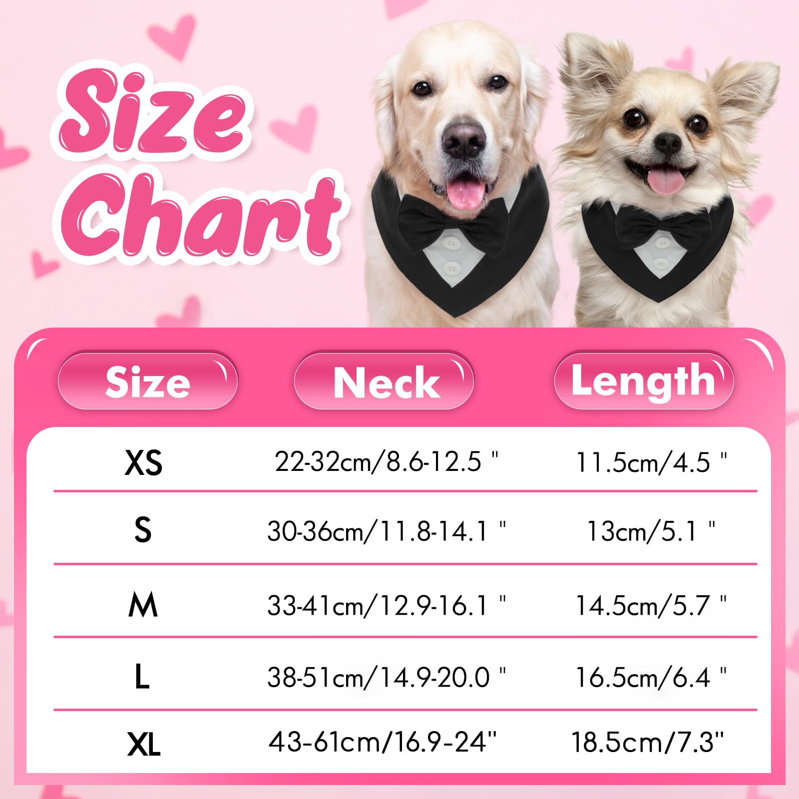 Fuamey Dog Tuxedo,Formal Dog Wedding Bandana Dog Collar With Bow Tie Dog Birthday Costume Adjustable Pet Party Tux Dog Wedding Attire,Dog Valentines Outfit Cosplay For Small Medium Large Pets Grey L