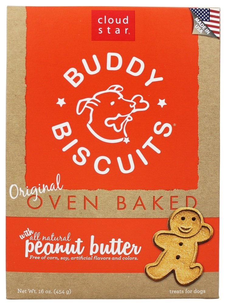 Cloud Star Buddy Biscuits For Dogs, Peanut Butter Madness (16 Ounces)