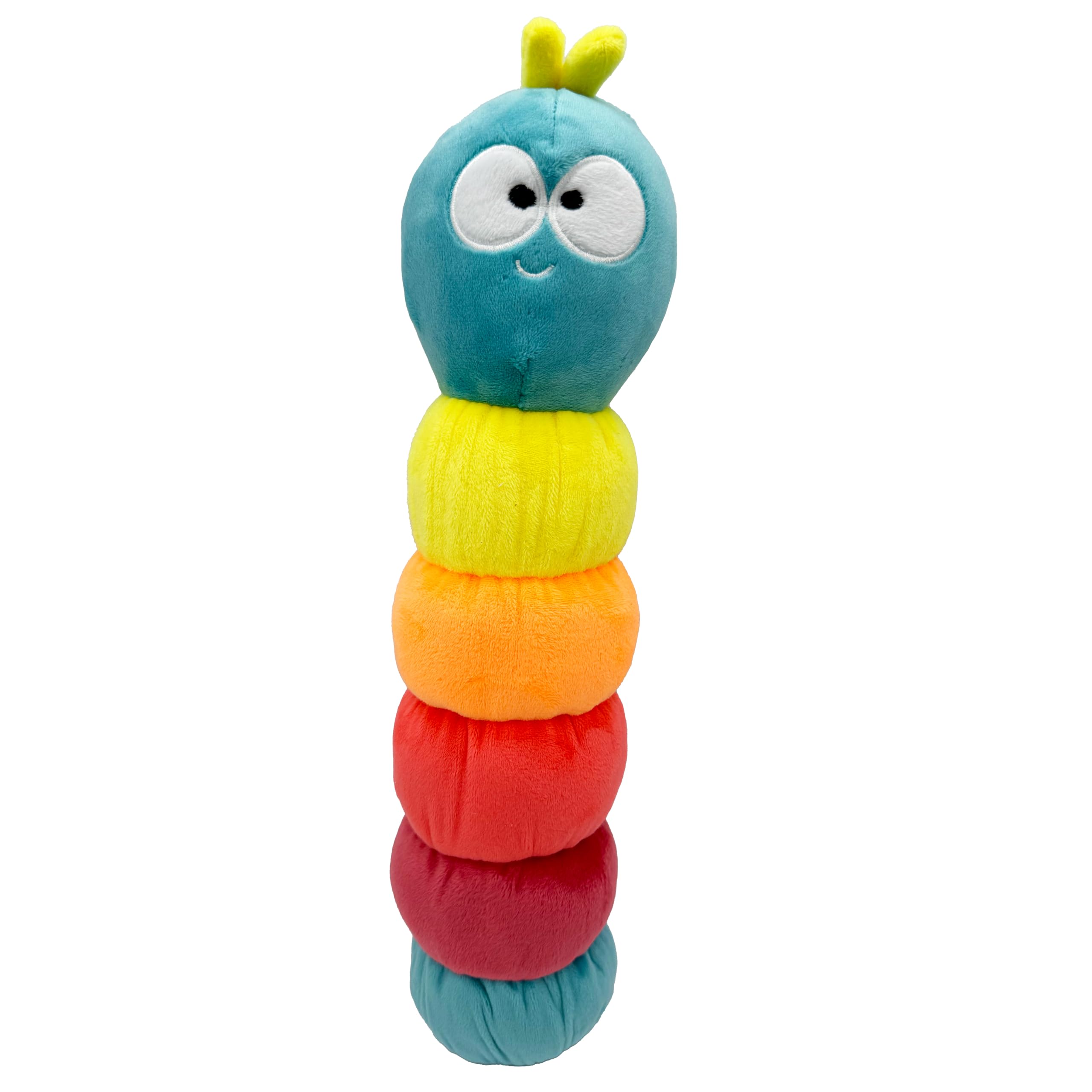 Huxley & Kent For Dogs - Fetchies Caterpillar (Small) - Power Plush Pup Toy With Squeaker - Gift For Pets - Fun, Durable - H&K S