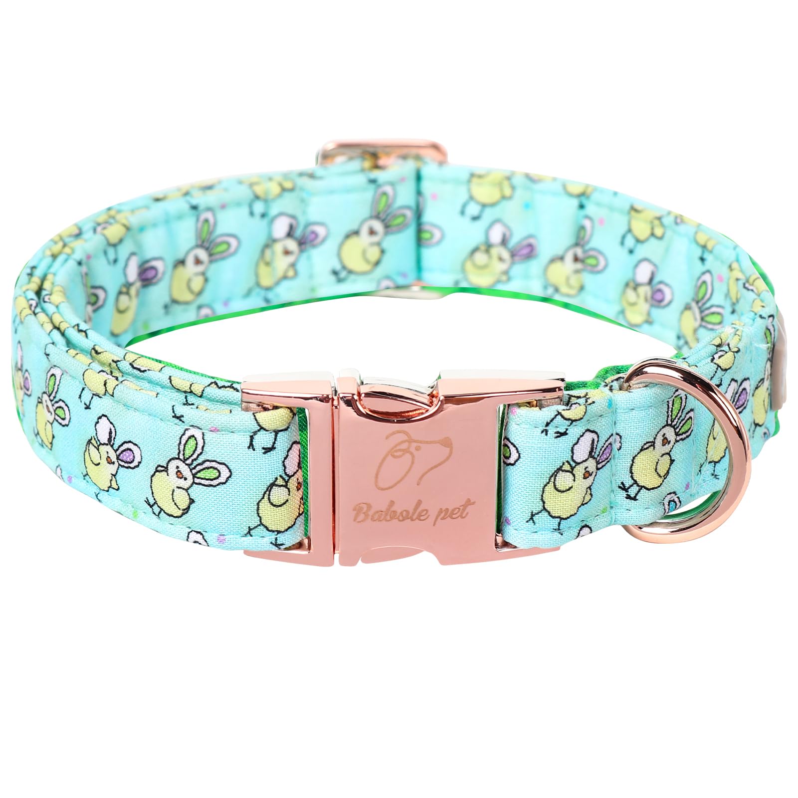 Babole Pet Easter Dog Collar, Cute Easter Chick Pet Collar With Metal Buckel, Durable Adjustable Holiday Dog Collars For Small M