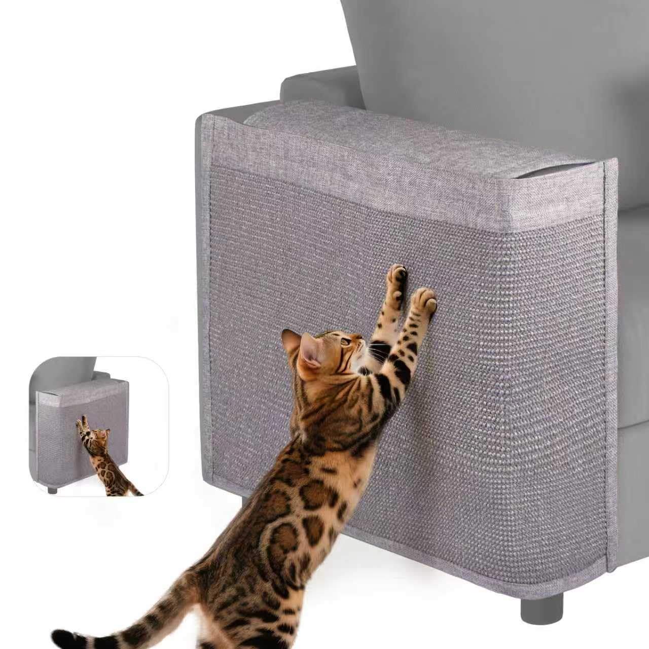 Cat Scratch Protector for Sofa - Couch Protector from Cat Claws Fit for Both Arm Side of Sofa,Couch Corner Scratcher with Expand