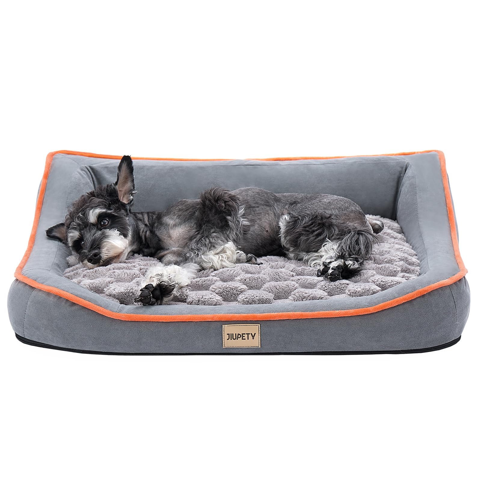 Jiupety Orthopedic Dog Bed For Medium And Large Dogs, Dog Sofa Bed With U-Shaped Bolster, Dual-Layer Supportive Cushion, Waterpr