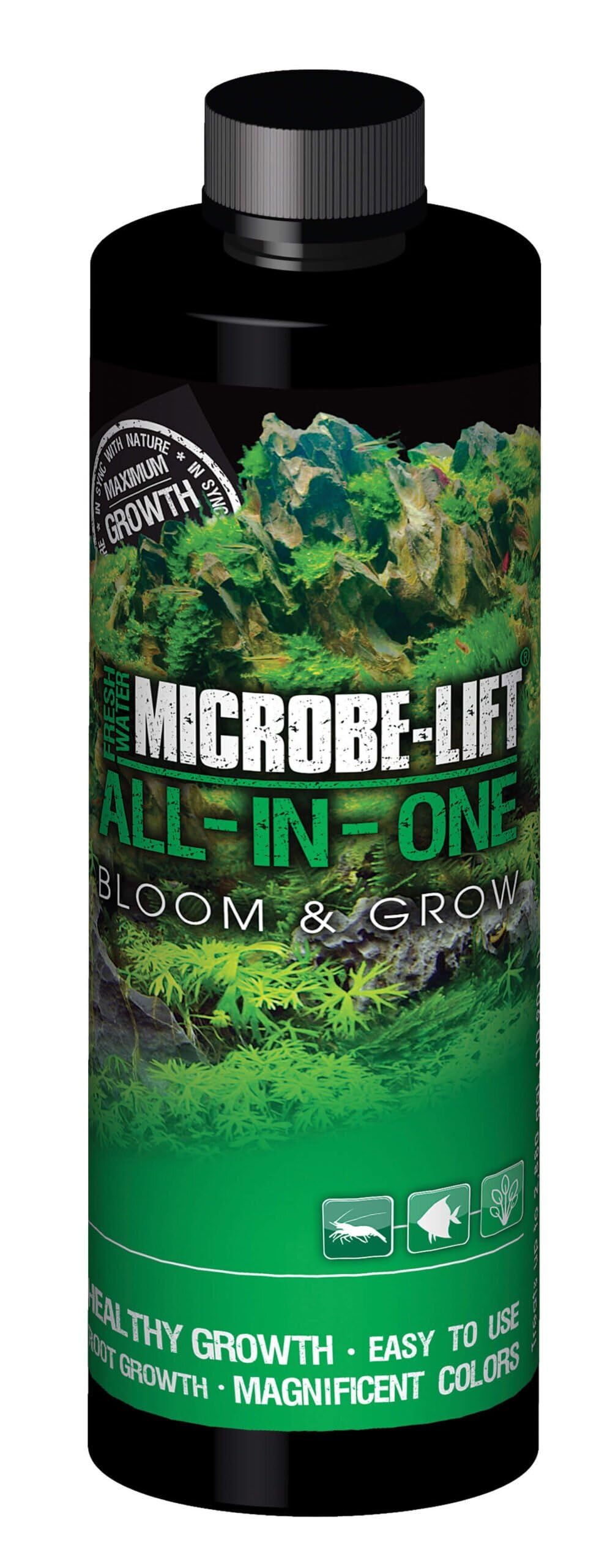 MICROBE-LIFT All In One Aquatic Plant Fertilizer, Increases Plant and Root Growth, Improves Coloring, 16oz