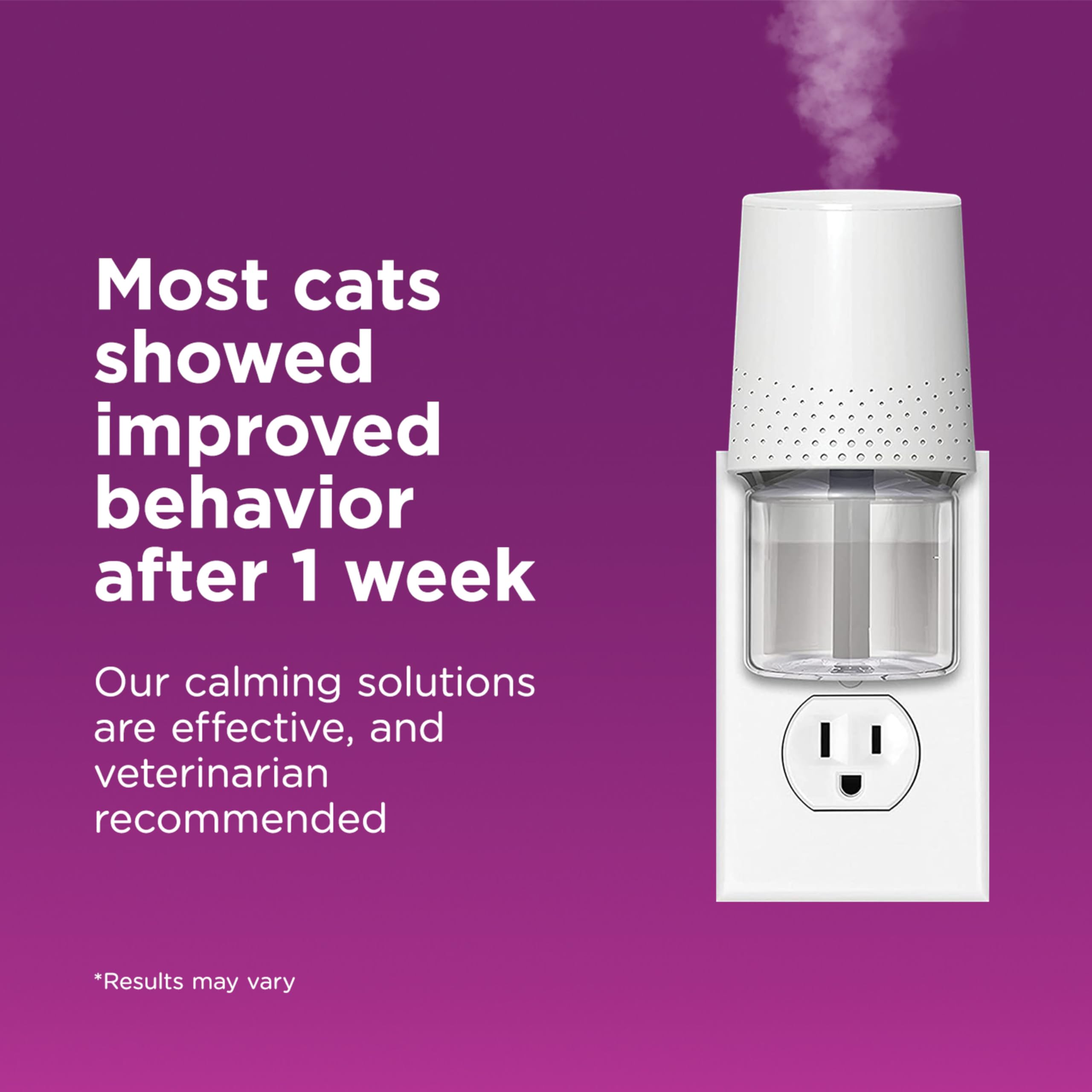 Comfort Zone Multi Cat Calming Diffuser: 1 Pheromone Diffuser & 1 Refill (30 Days)