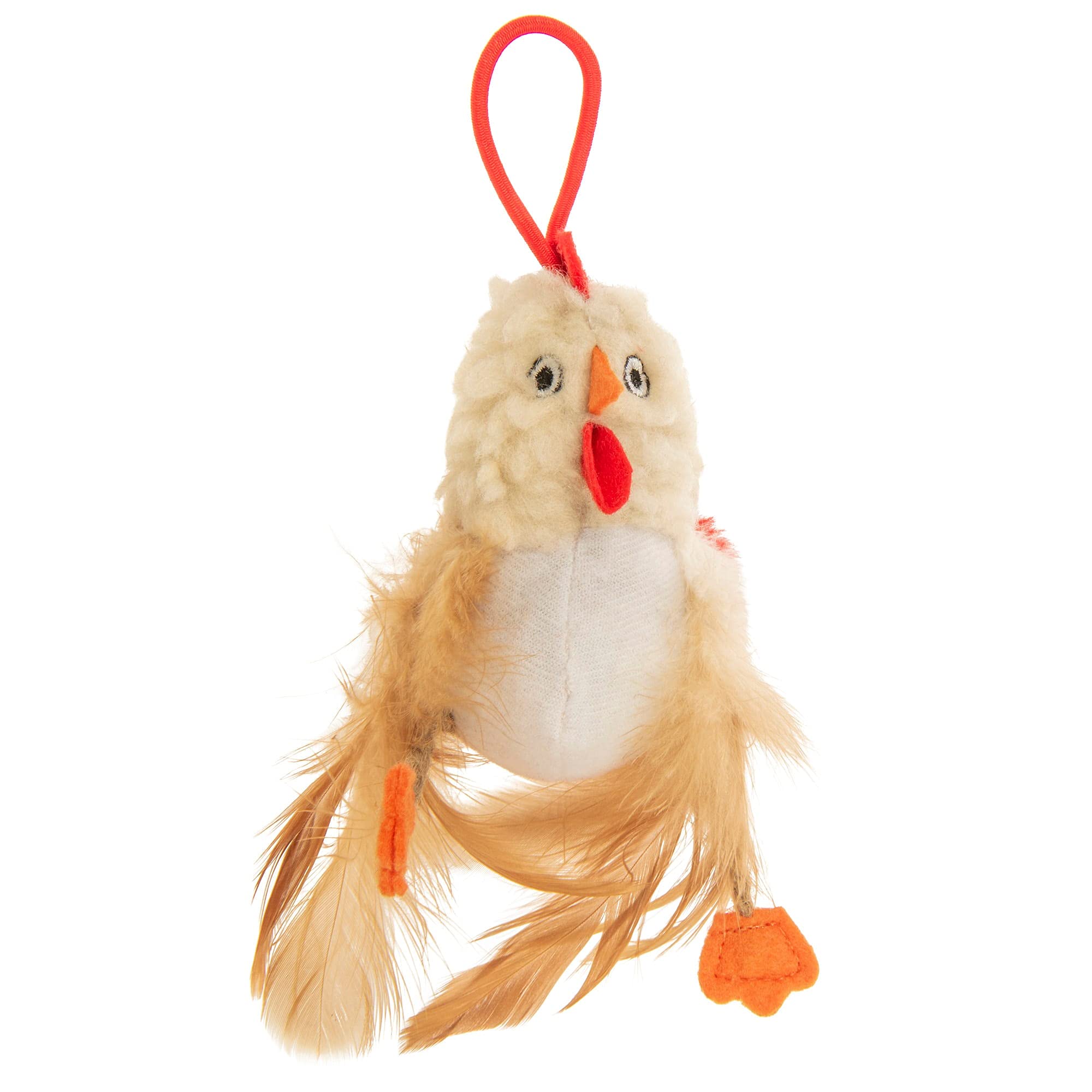 Petlinks Happynip Flying Chicken Electronic Sound Launcher Cat Toy, Contains Silvervine & Catnip, Battery Powered - Beige, One S