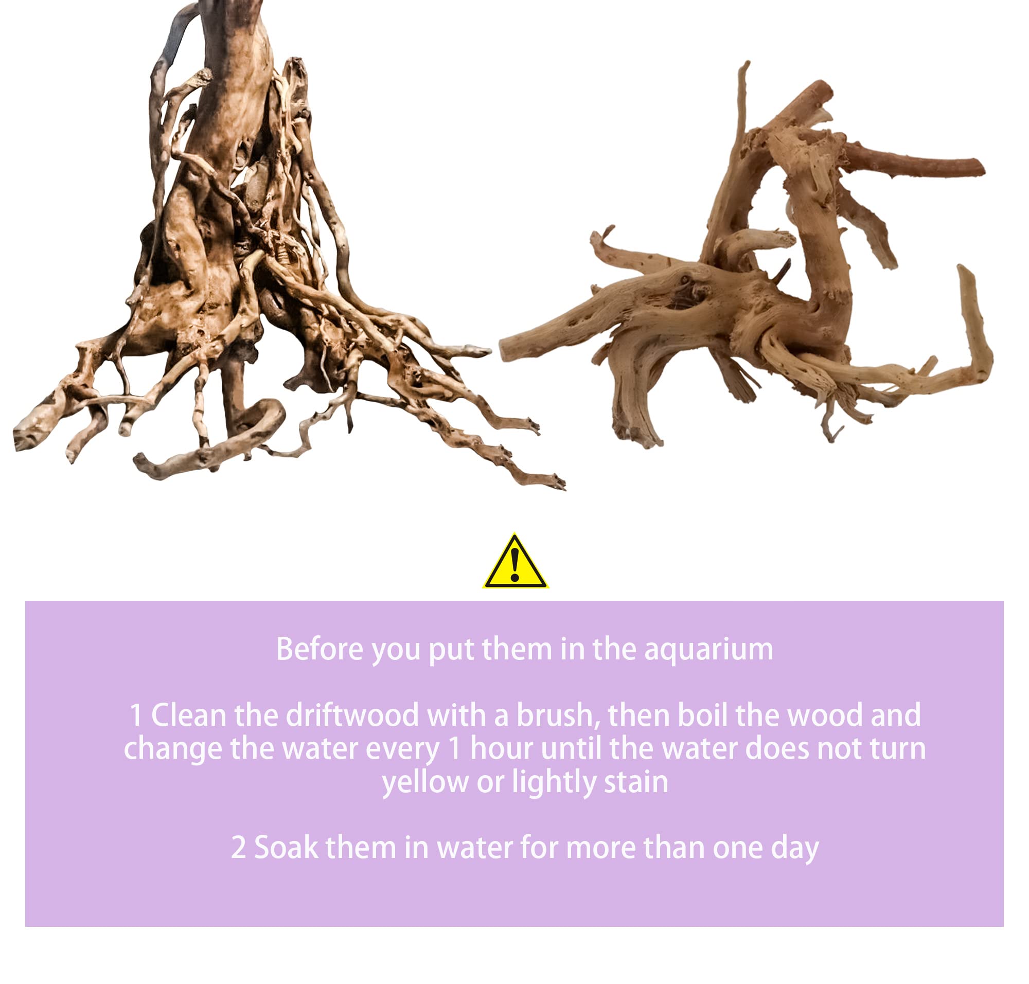 Vmiapxo 8 Pieces Natural Driftwood For Aquarium Decor, Assorted Sinkable Spider Wood, Reptile Drift Wood Branches Fish Tank Deco