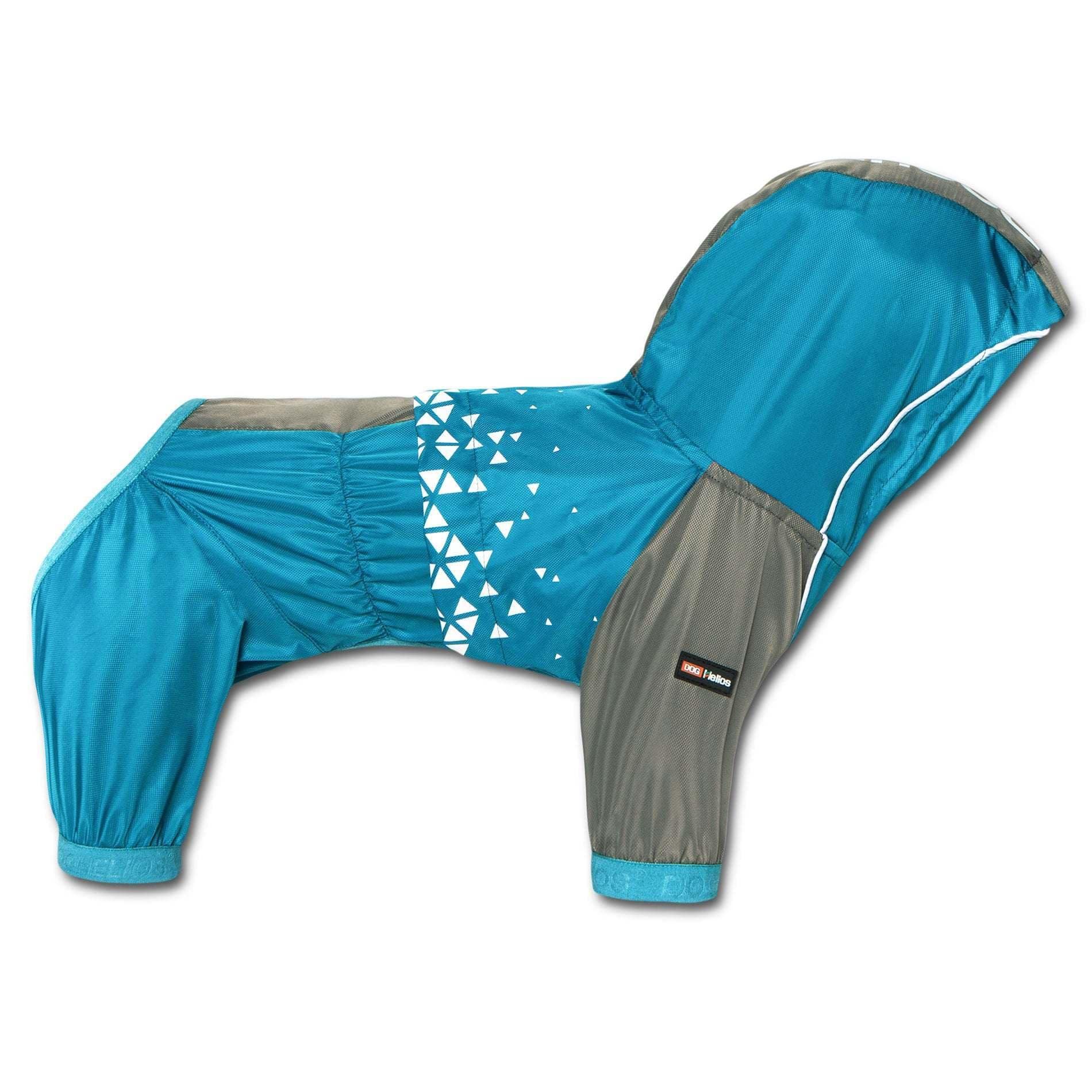 Dog Helios 'Vortex' Full Bodied Waterproof Windbreaker Dog Jacket, Large, Blue