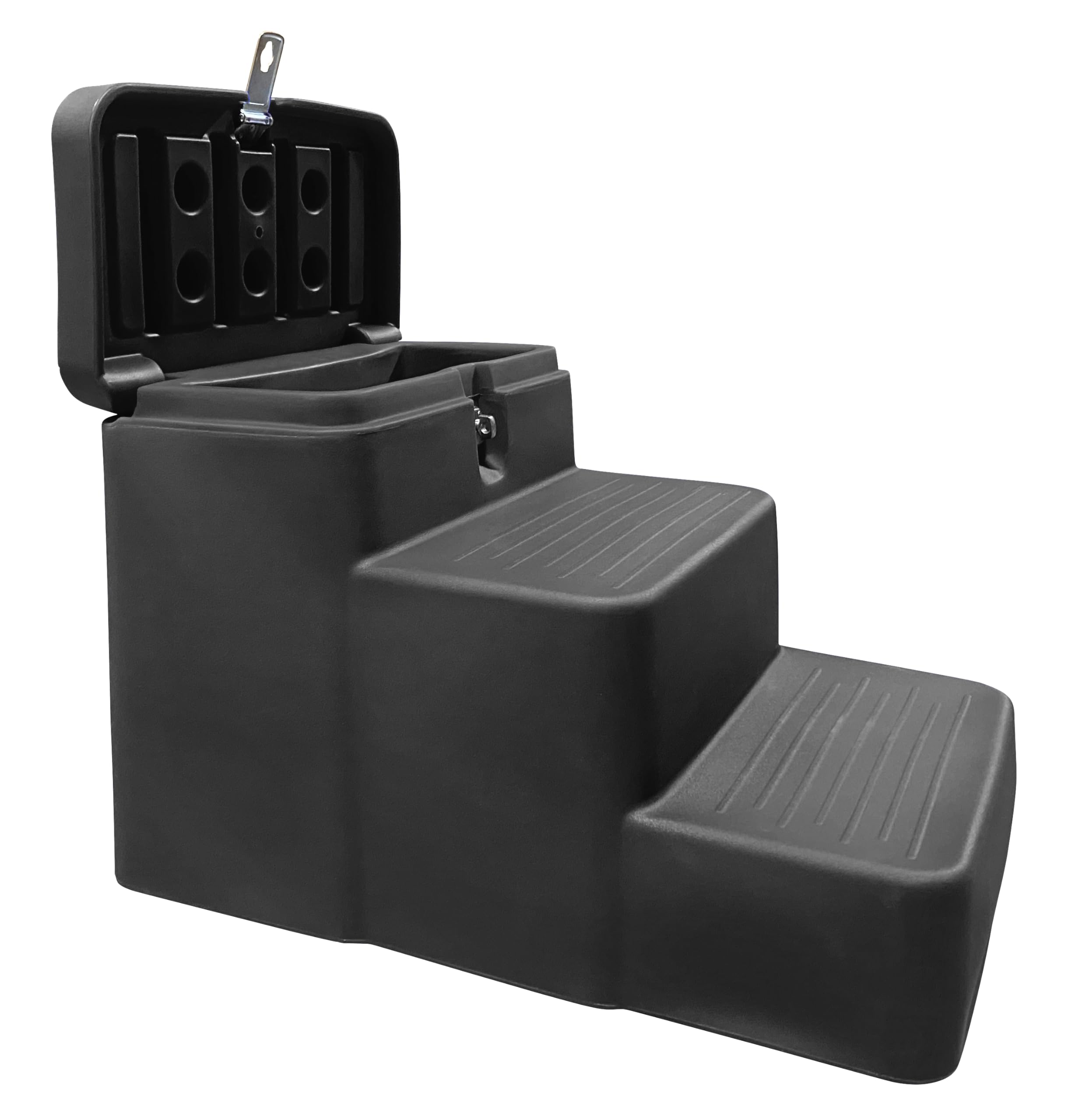 Horsemens Pride 3-Step Mounting Step with Storage, Black
