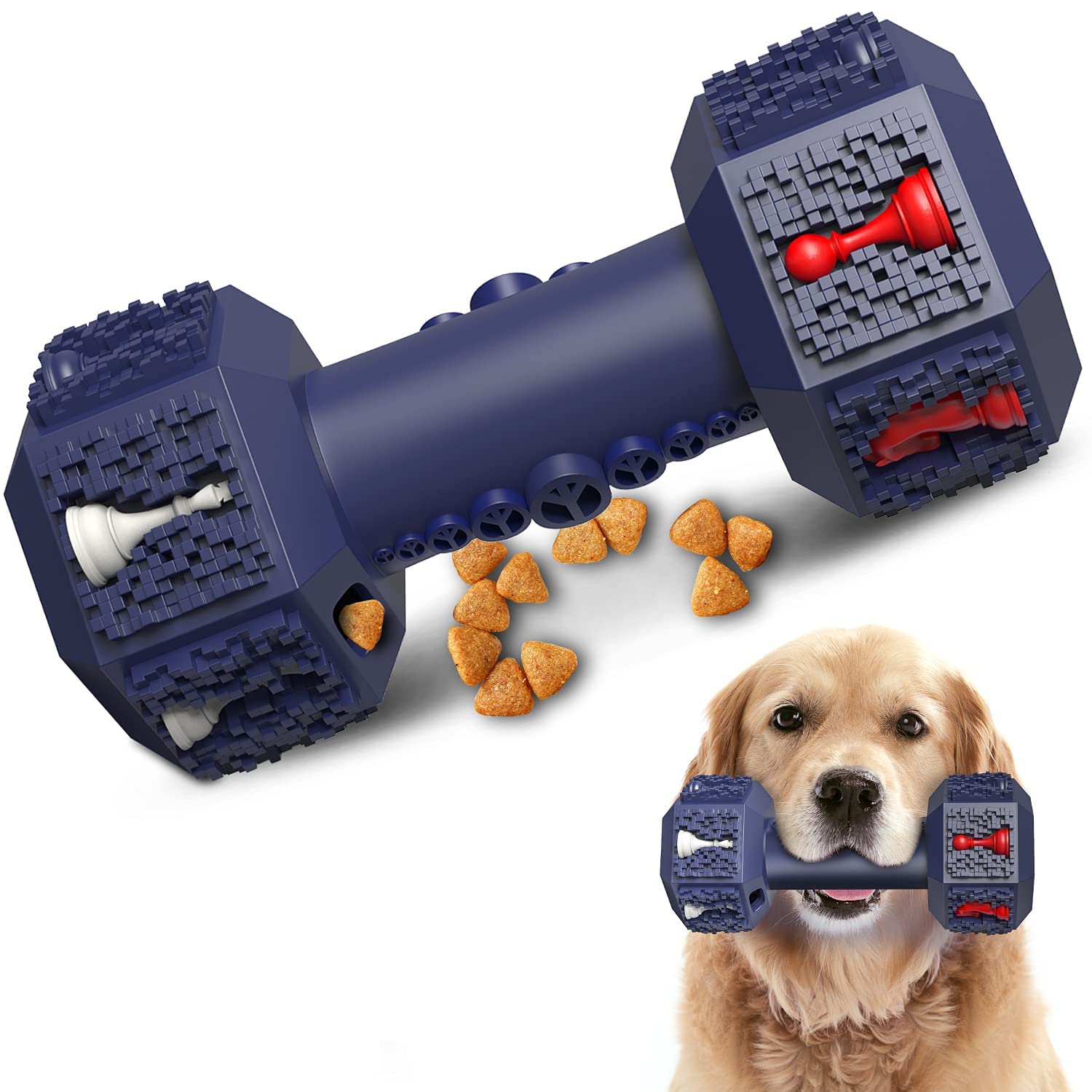 PETOPIA Dog Training Toys for Aggressive Chewers ,Pet Heavyweight Dog Chew Toy for Medium Large Breeds,Food Grade Non-Toxic Dent