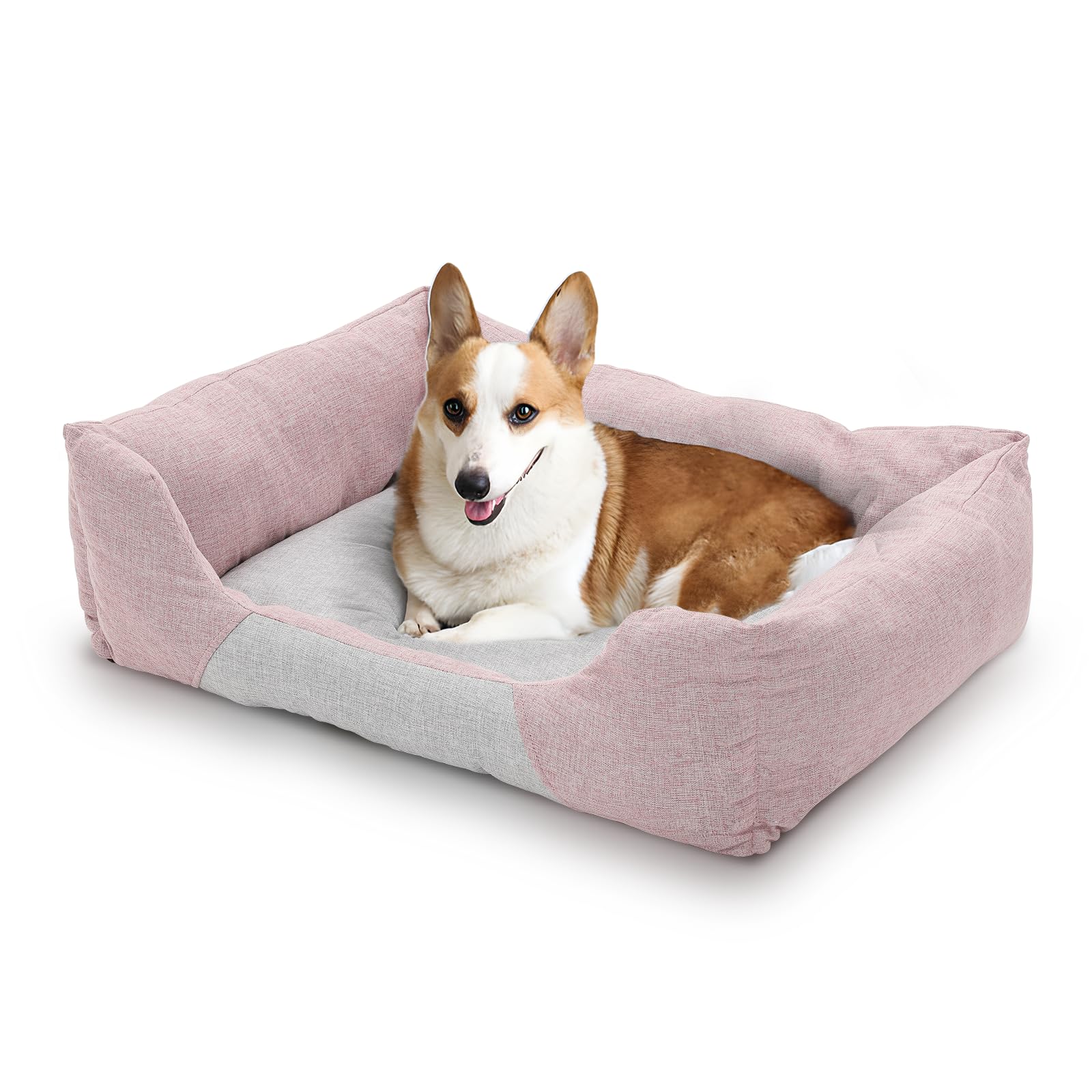 Magshion Calming Dog Beds For Large Dogs & Cats, Comfy Pet Sofa Bed, Machine Washable & Non-Slip Bottom Pet Couch, Durable Scrat