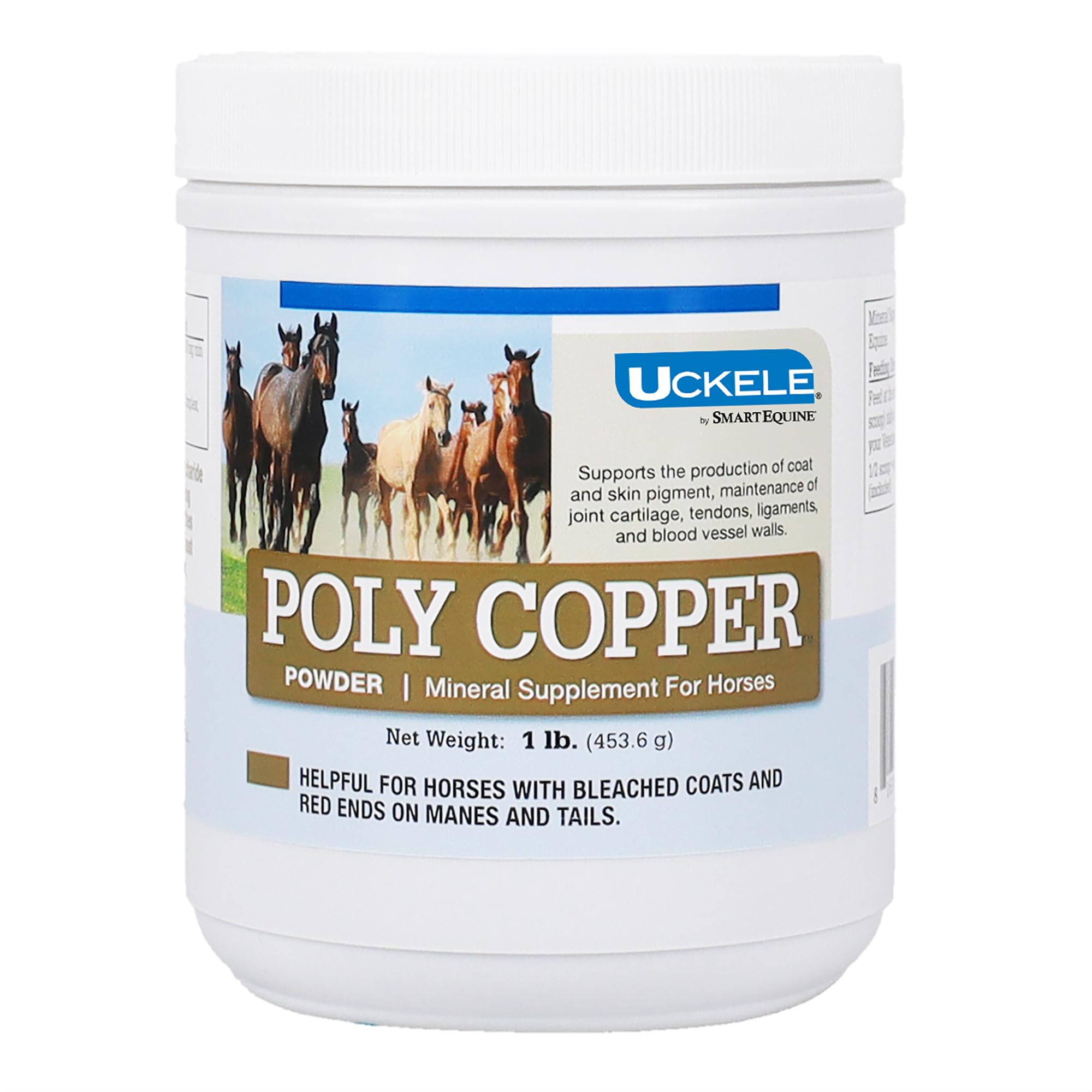 Uckele by SmartEquine Poly Copper | Equine Horse Coat Supplements for Skin | Vitamins & Minerals Supplements for Horses Bones an
