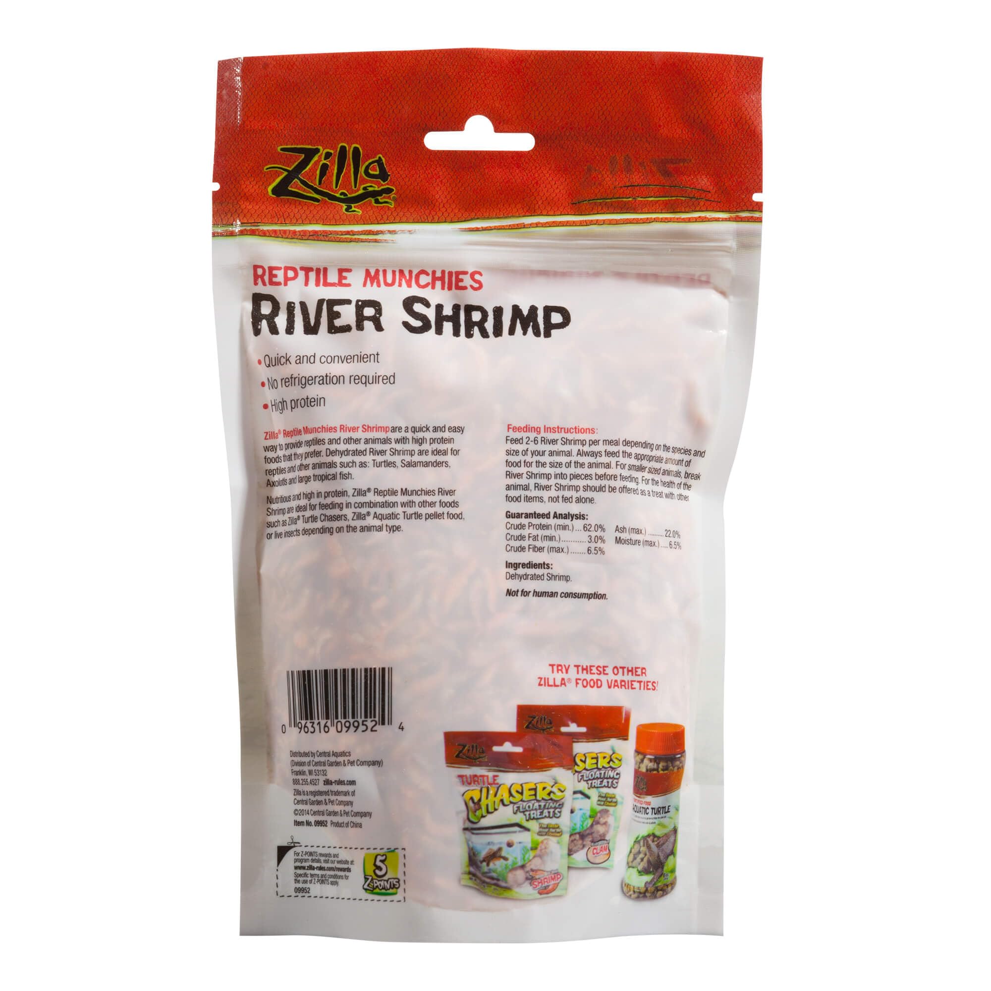 Zilla Reptile Munchies River Shrimp 2 Ounces - PDS-096316099524