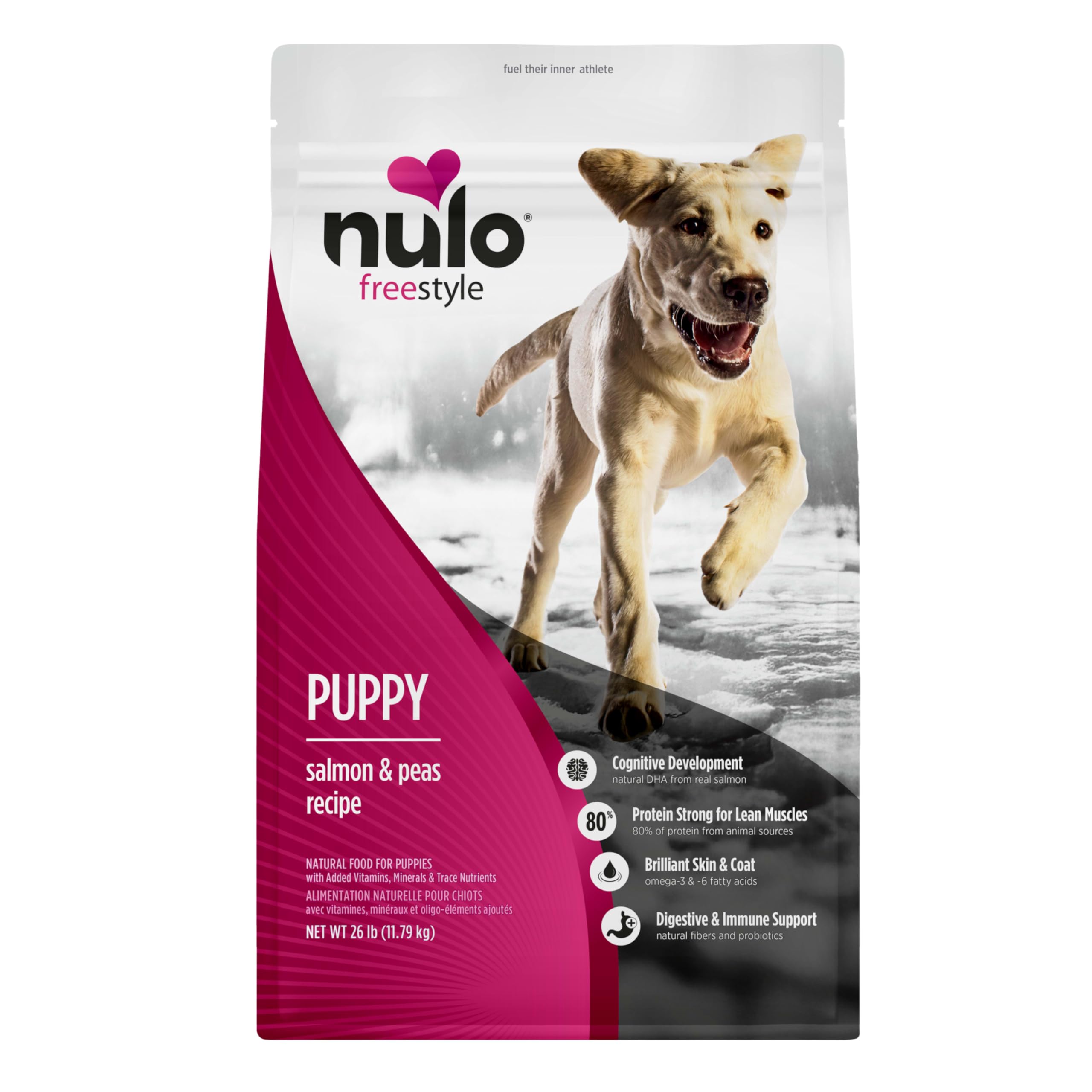 Nulo Freestyle Salmon & Turkey Puppy Food, 26 Pound Bag