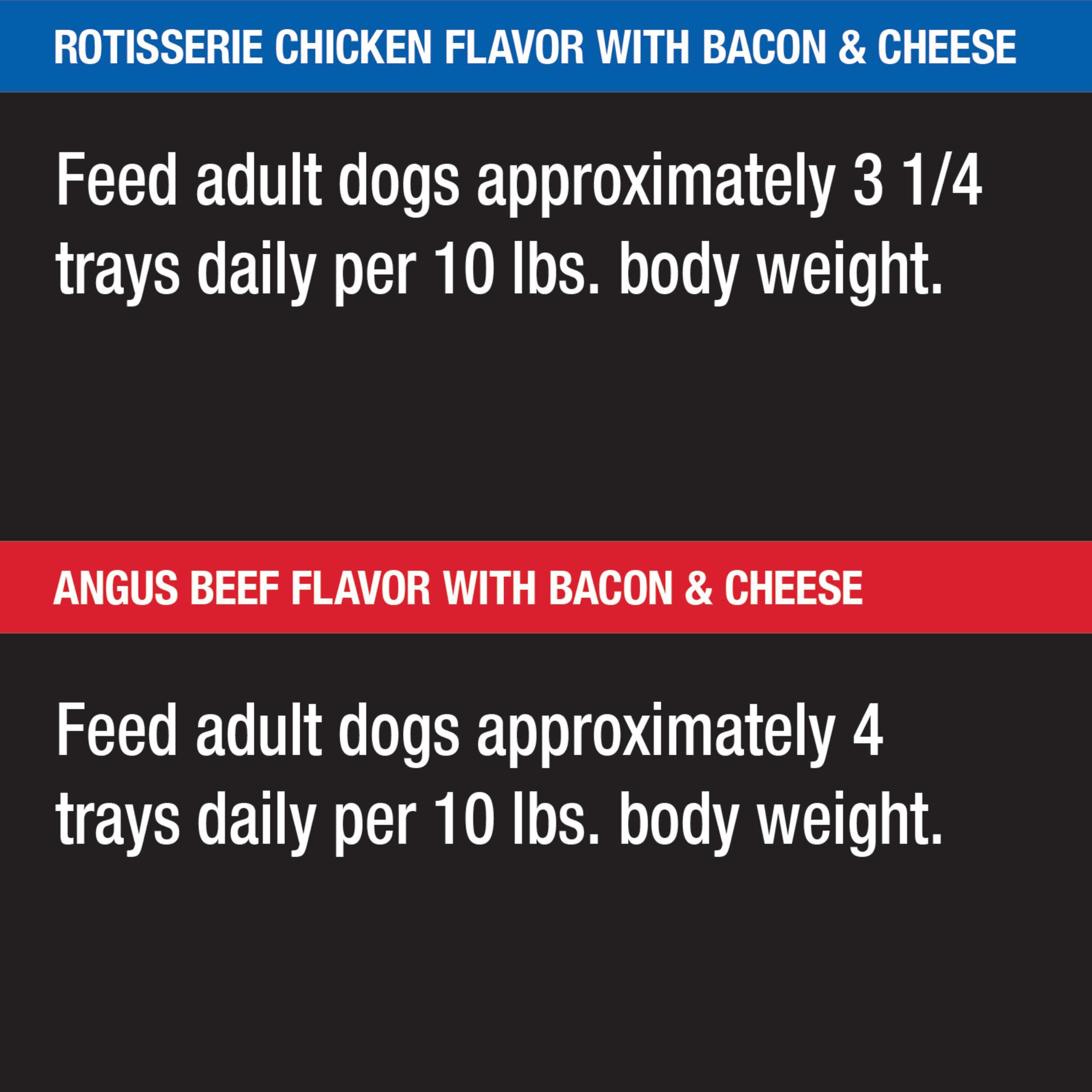 Cesar Wet Dog Food Loaf in Sauce Bacon Feast Variety Pack, 3.5 oz. Easy Peel Trays (12 Count, Pack of 2)