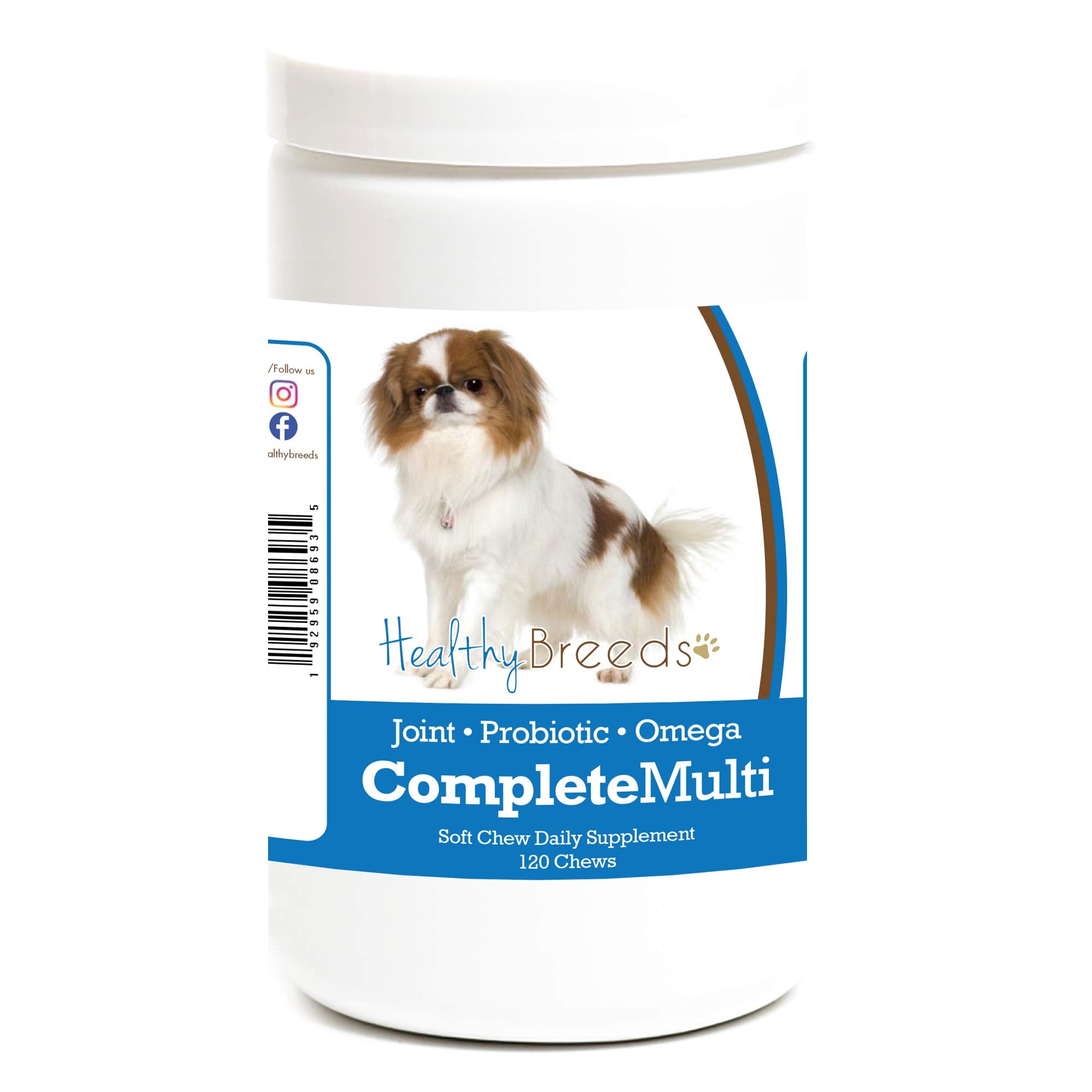 Healthy Breeds Japanese Chin All in One Multivitamin Soft Chew 120 Count
