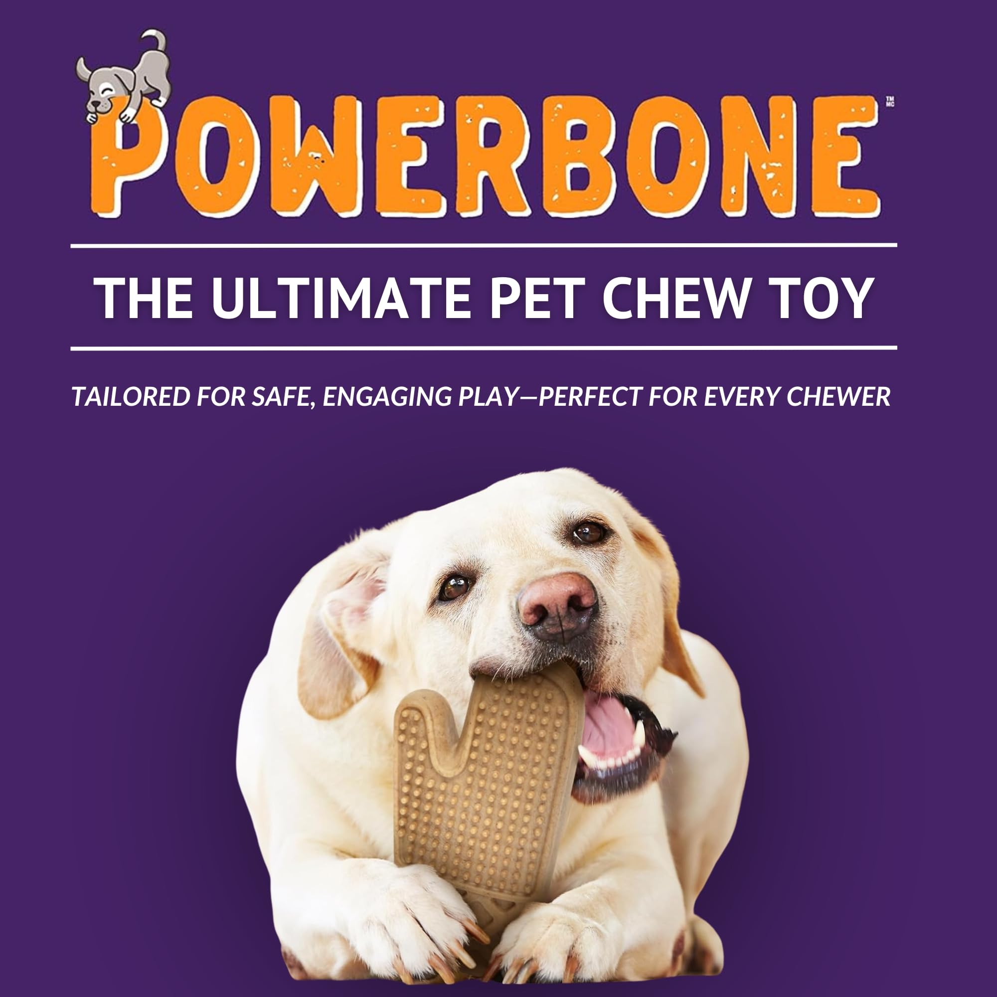 The Chew Club Powerbone TV Remote 7 Chew Toys for Dogs