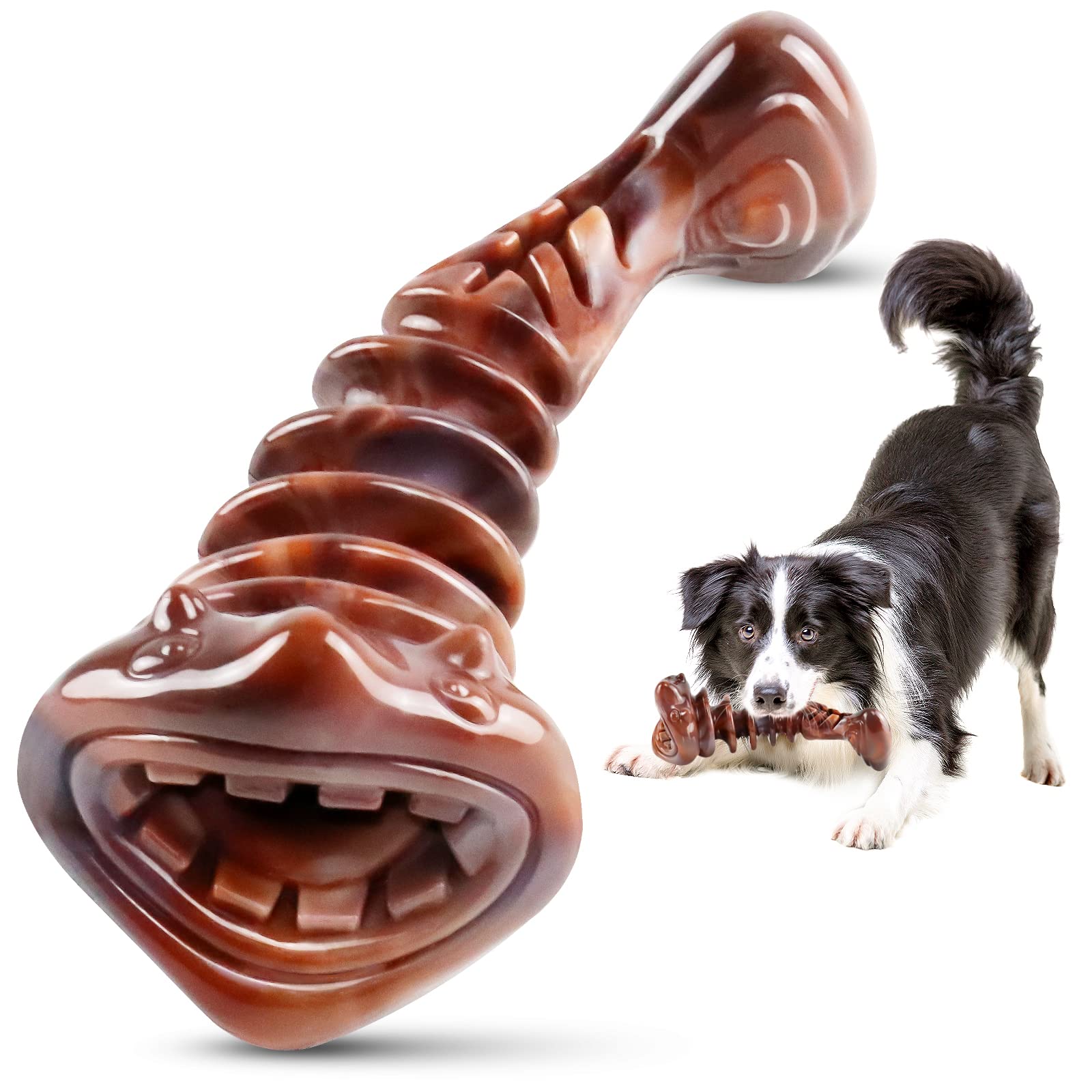 Fuufome Dog Chew Toys for Aggresive Chewers:Dog Toys for Large Dogs  Heavy Duty Dog Toys  Indestructible Dog Toys for Medium/L
