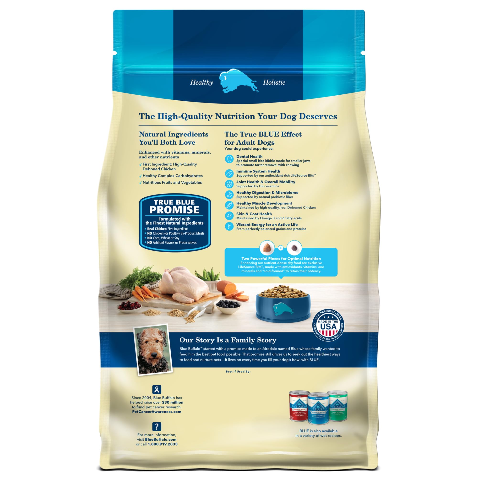 Blue Buffalo Life Protection Formula Adult Small Bite Dry Dog Food, Helps Build and Maintain Strong Muscles, Made with Natural I