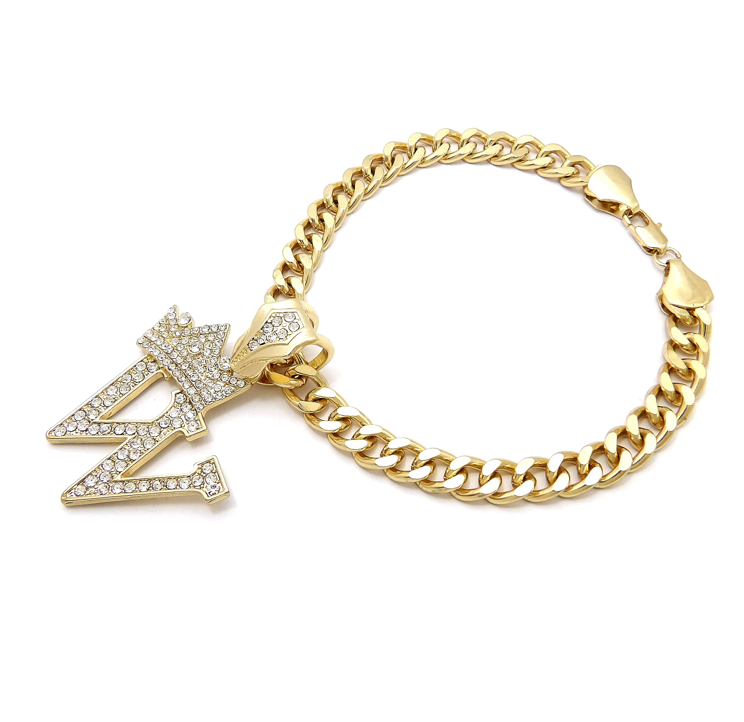 Ba Unique Fashion Initial Letter Cuban Chain Dog Chain Pet Chain Pet, Cat, Puppy Necklace (W, 10'')