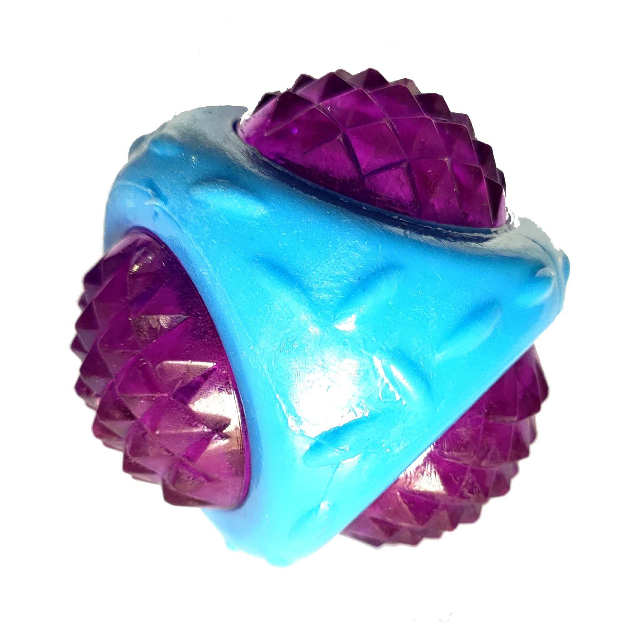 Rvpaws NonToxic Teething And Training Lighting Led Ball With Sound Squeaky Squeaker Ball Chew Toy For Dogs And Cats (Color As P