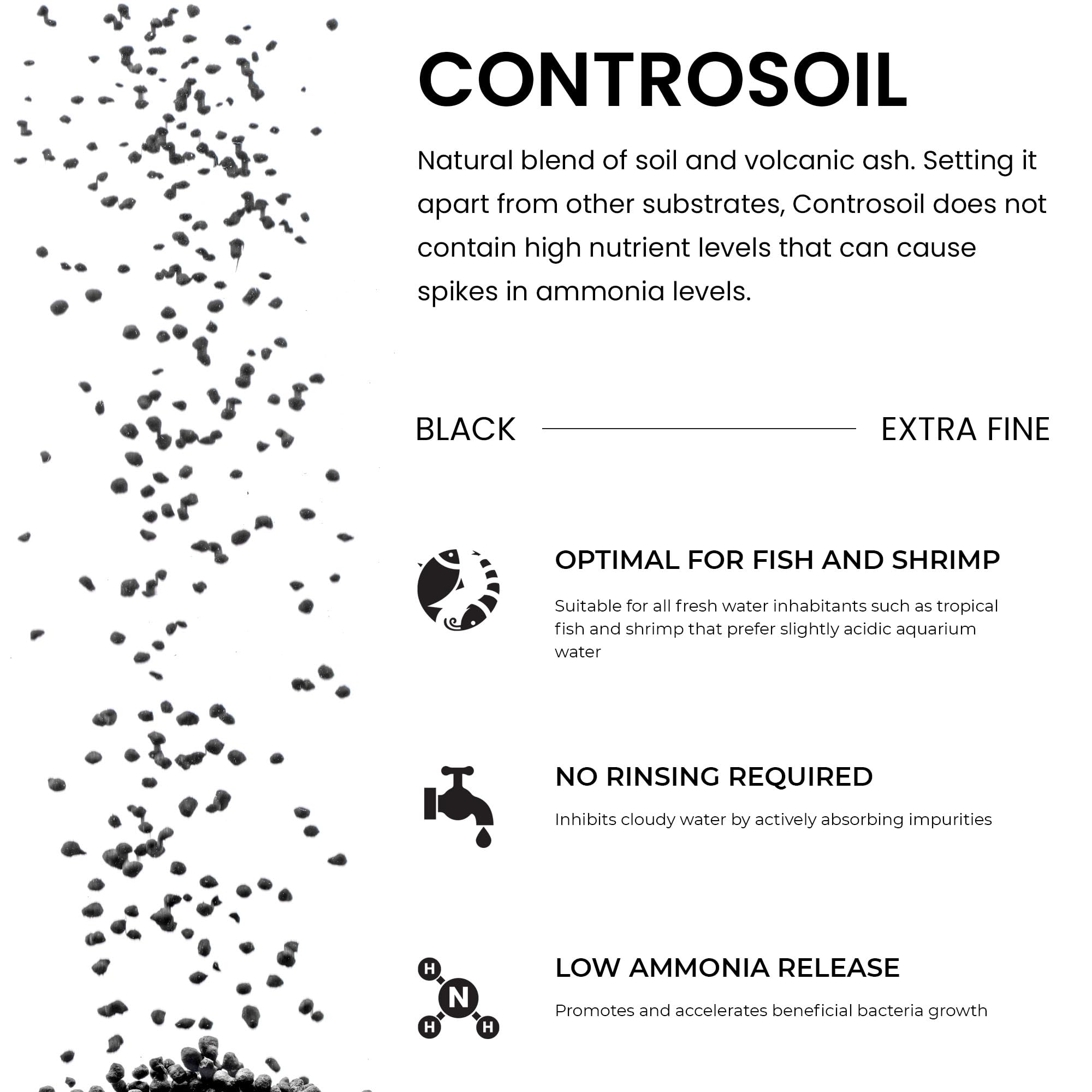 Ultum Nature Systems Controsoil - Planted Aquarium Substrate Soil for Fish Tank, Natural Freshwater Aquatic Plants, Shrimp, Aqua