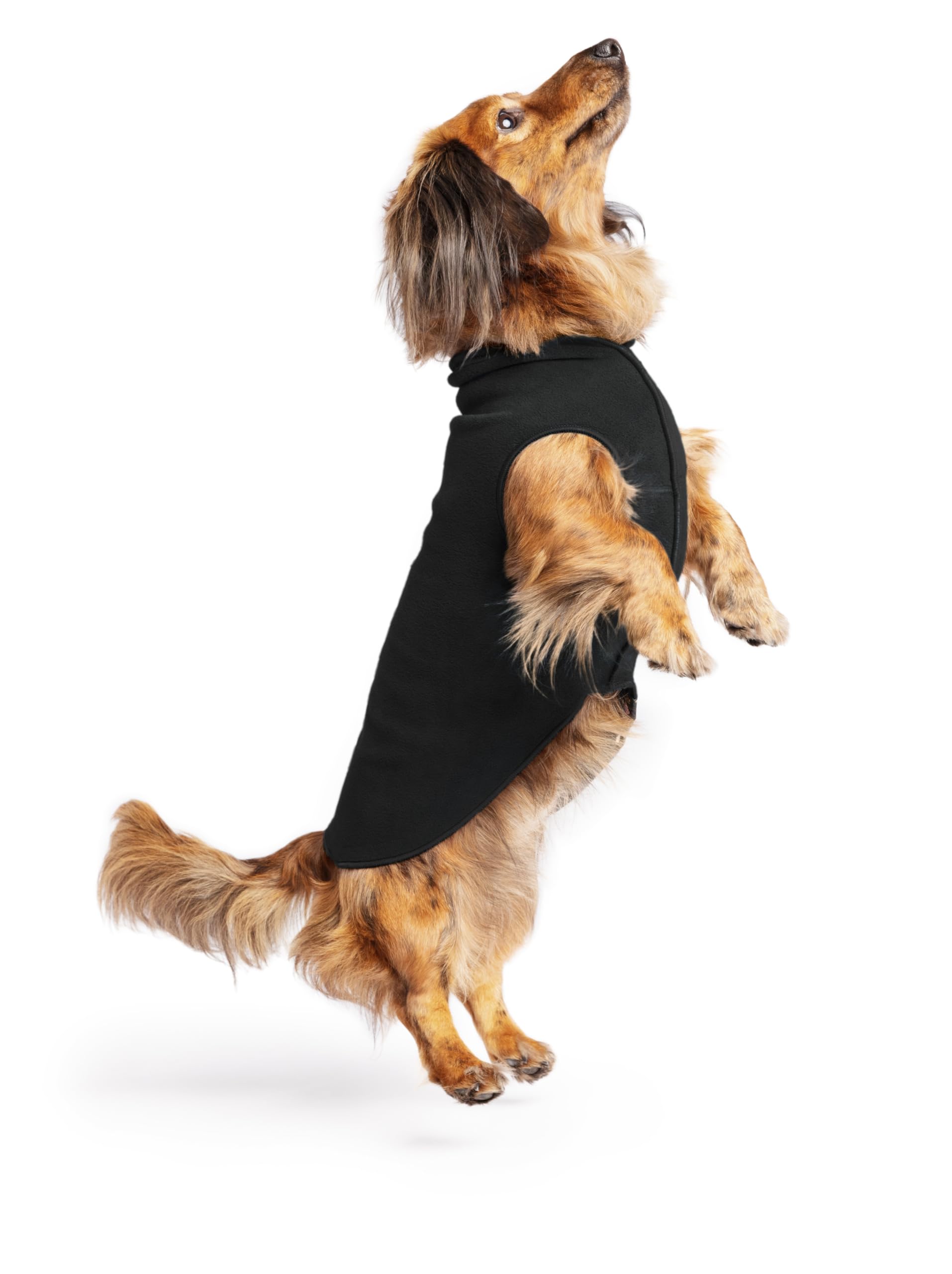 Gold Paw Stretch Fleece Dog Coat - Soft, Warm Dog Clothes, Stretchy Pet Sweater - Machine Washable, Eco Friendly - All Season - 