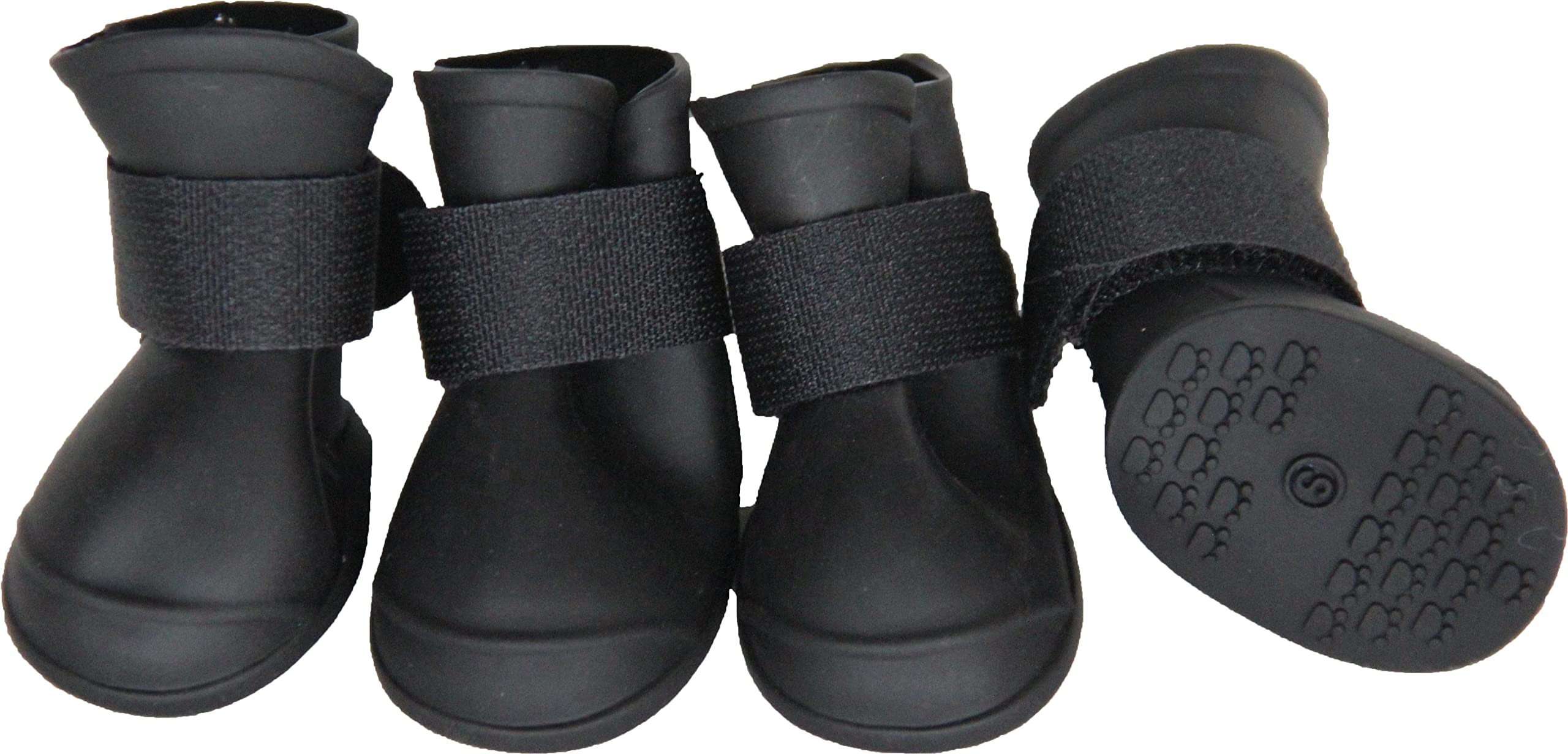Pet Life All-Terrain Protective Rubber Dog Booties with Rubberized Micro-Grips - Waterproof Dog Shoes Designed for Year-Round Us