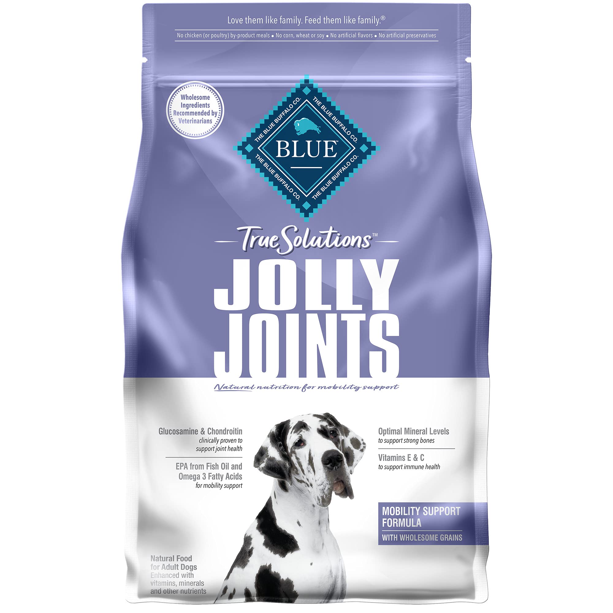 Blue Buffalo True Solutions Mobility Care Natural Dry Dog Food for Adult Dogs, Chicken, 4-lb. Bag