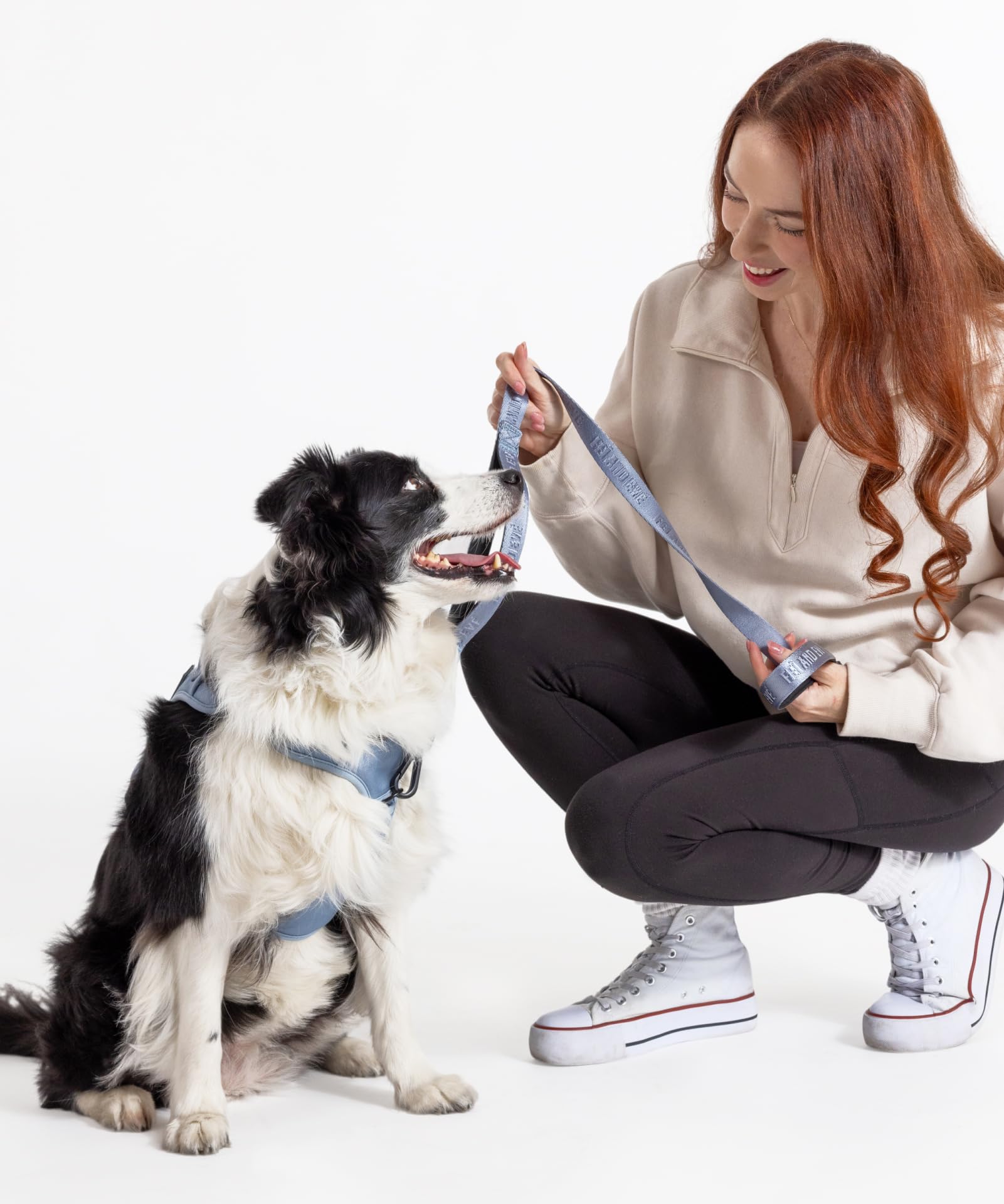 2025 New Edition, Fei & Eve Classic Dog Harness - Quick-Release Buckles | 3-Point No-Pull Control | Heavy-Duty 900D Nylon | Dual