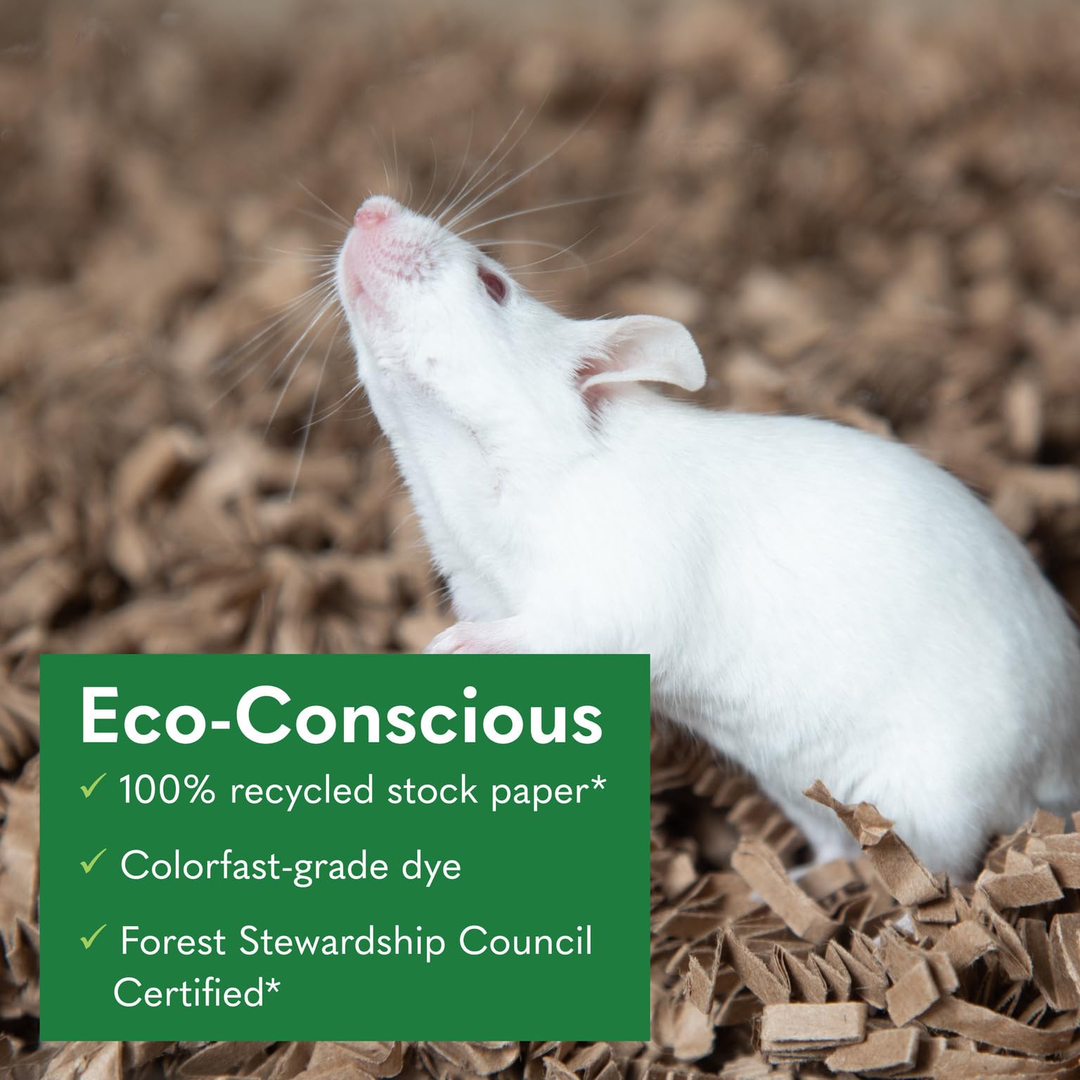 Eco Bedding 99% Dust Free Paper Bedding For Small Pets And Birds, Eco Natural, 30 L