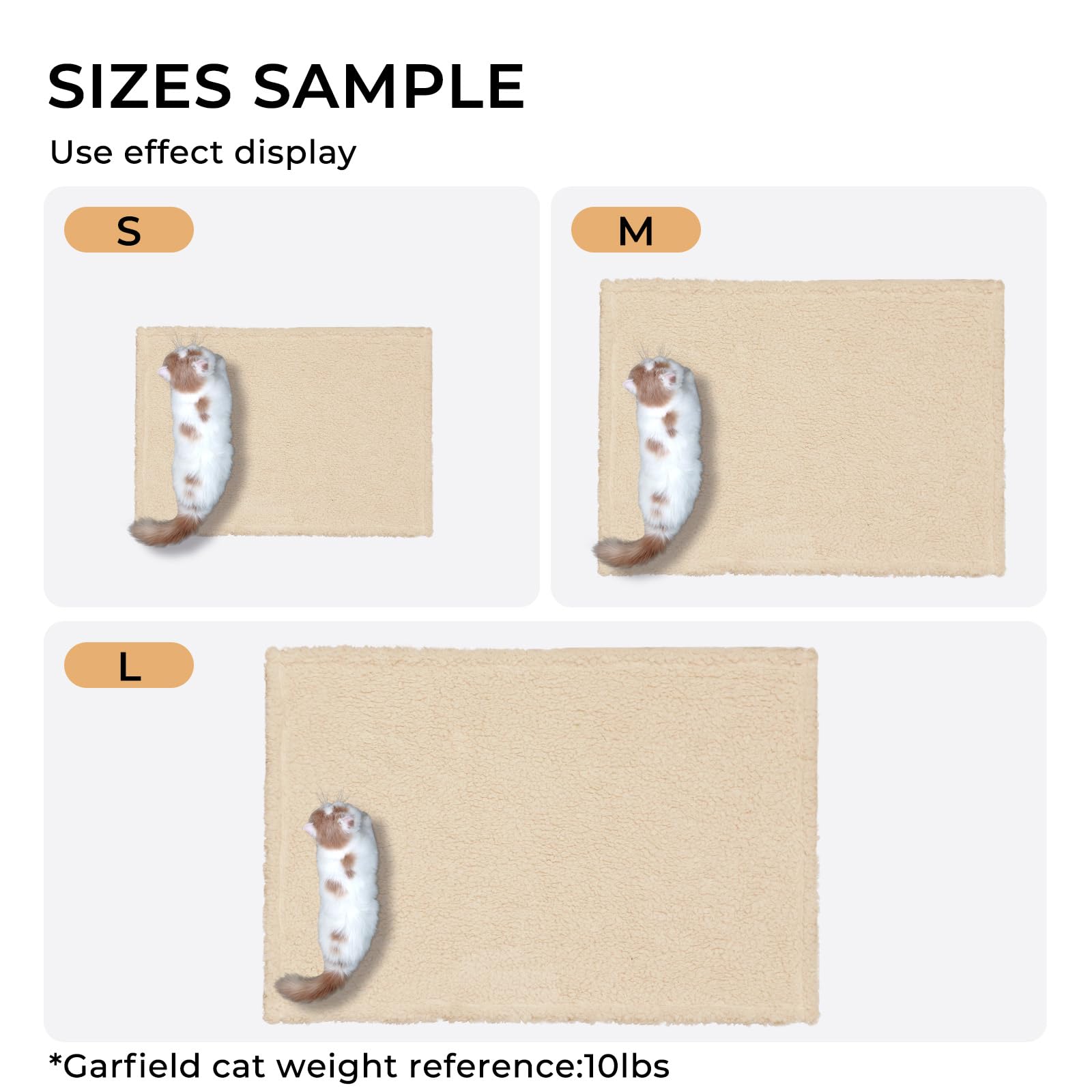 Luciphia Premium Fleece Dog Puppy Blanket Soft Pet Sherpa Calming Cat Blanket Throw For Small Medium Dog Cat(Beige,57X40 Inches)