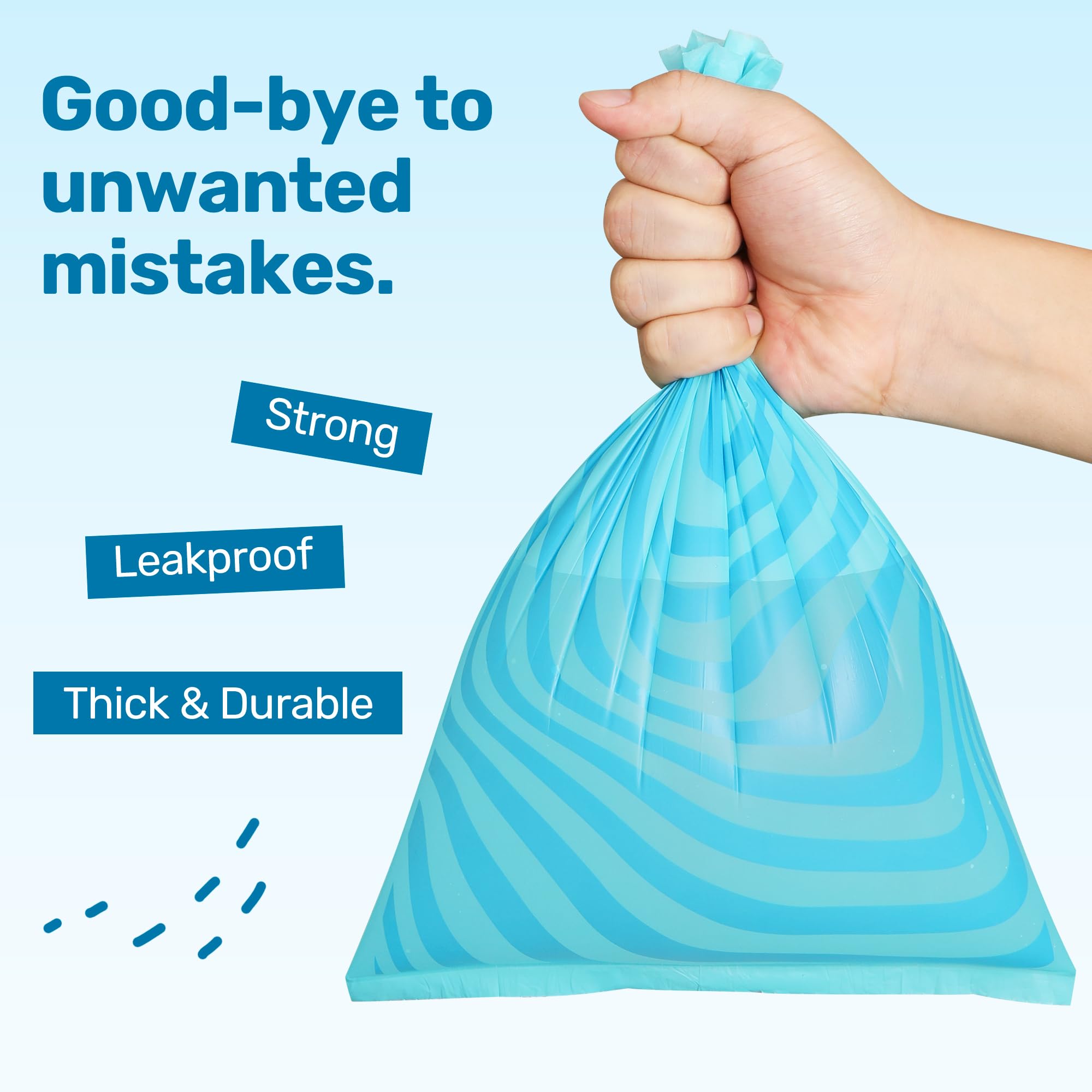 Fukumaru Compostable Pet Poop Bag 300 Count - Astm D6400 Certified Pet Waste Bags, Light Ocean Scented & Leakproof With Easy-Twi