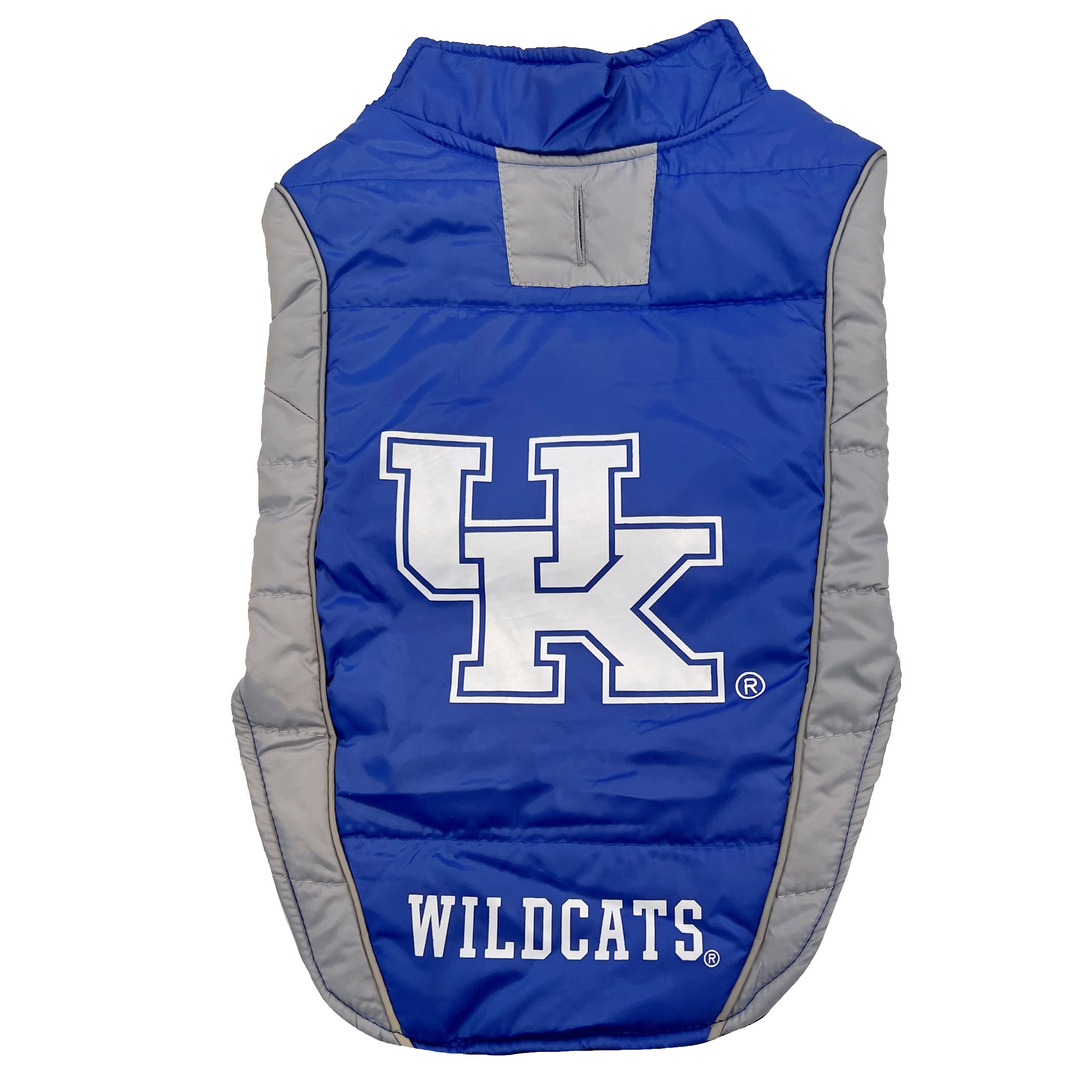 Pets First Collegiate Kentucky Wildcats Puffer Vest for Dogs & Cats. Size Large. Warm, Cozy, and Waterproof Dog Coat, for Small