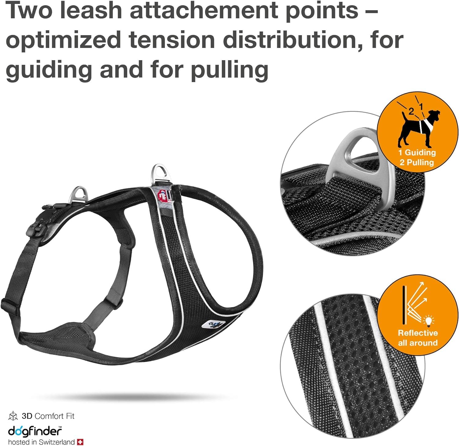 Magnetic Belka Comfort Harness Black M