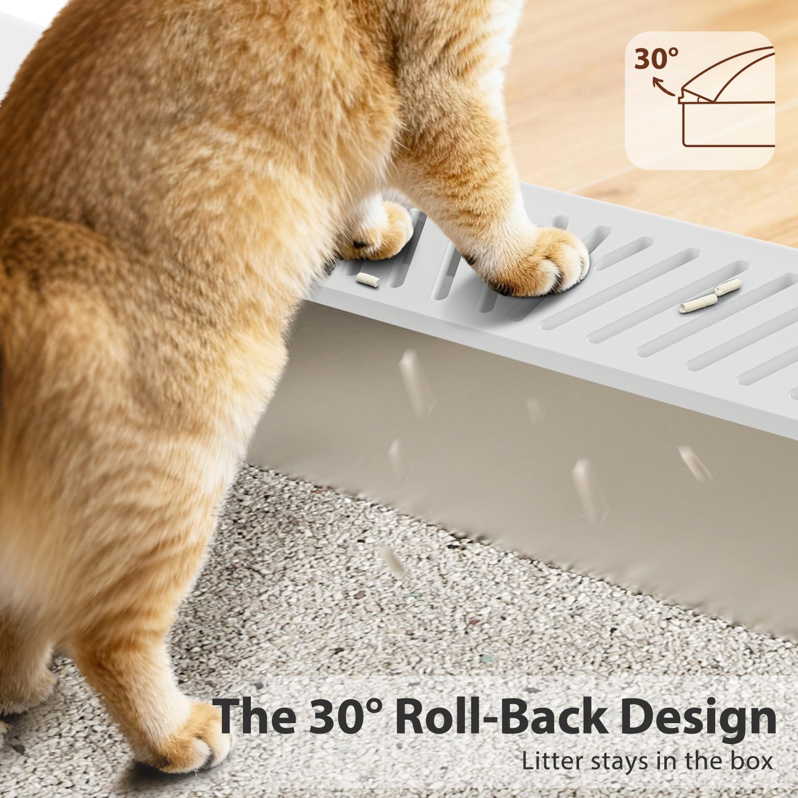 Stainless Steel Litter Box | Metal Kitty Litter Box with Lid High Sided for Small Cats or Injured Cats, Bunny Litter Boxes, Low