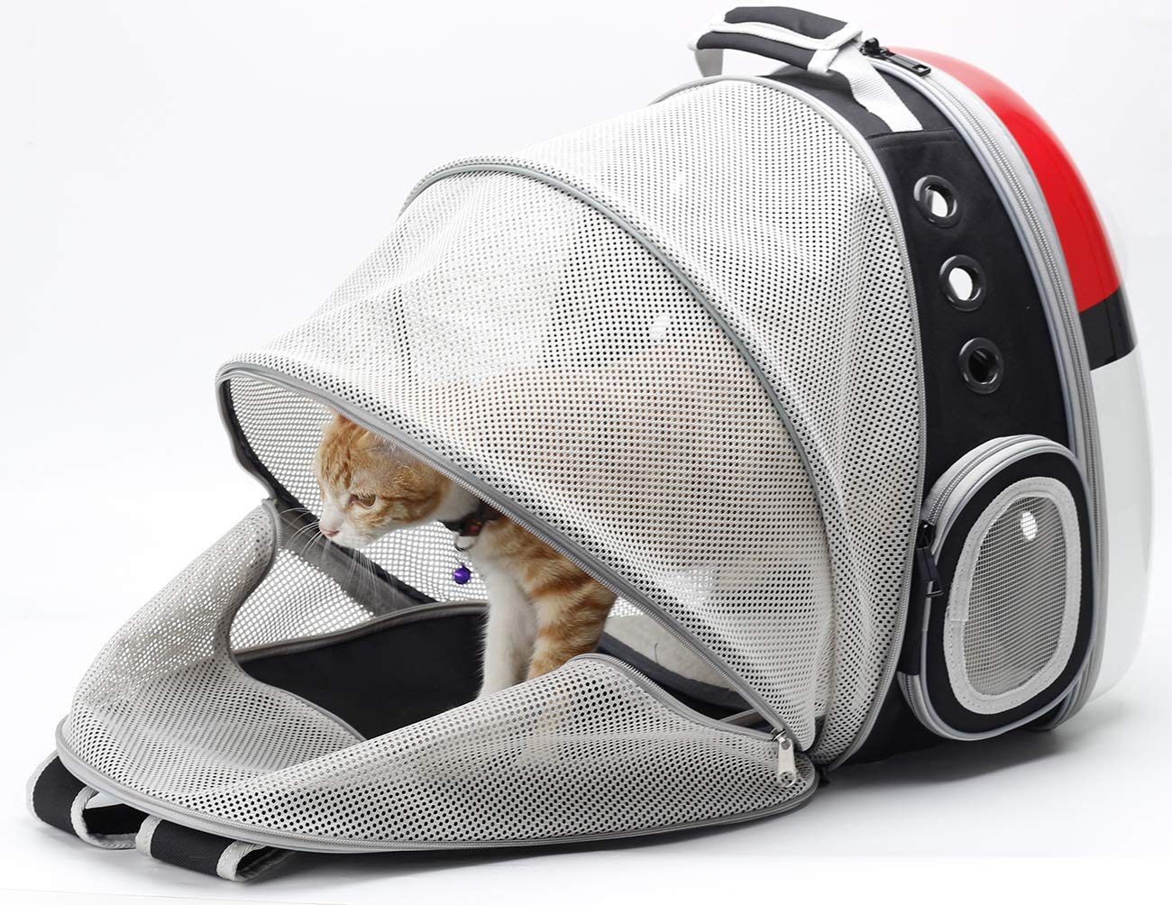 Back Expandable Cat Carrier Backpack, Backpack For Cats Kitten Small Puppy, Airline Approved Cat Bubble Backpack, Space Capsule