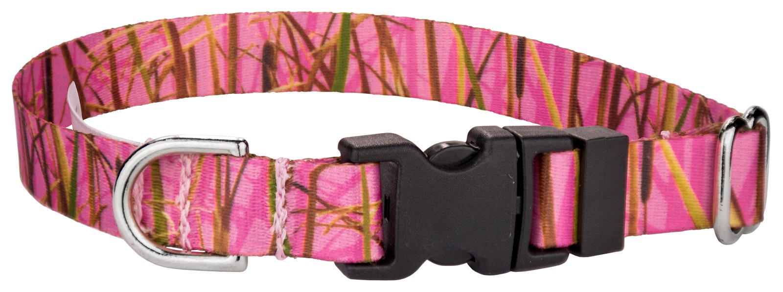 Country Brook Petz - Deluxe Pink Waterfowl Camo Dog Collar - Made In The U.S.A., Camouflage Collection Featuring Rugged Designs (1 Inch, Medium)