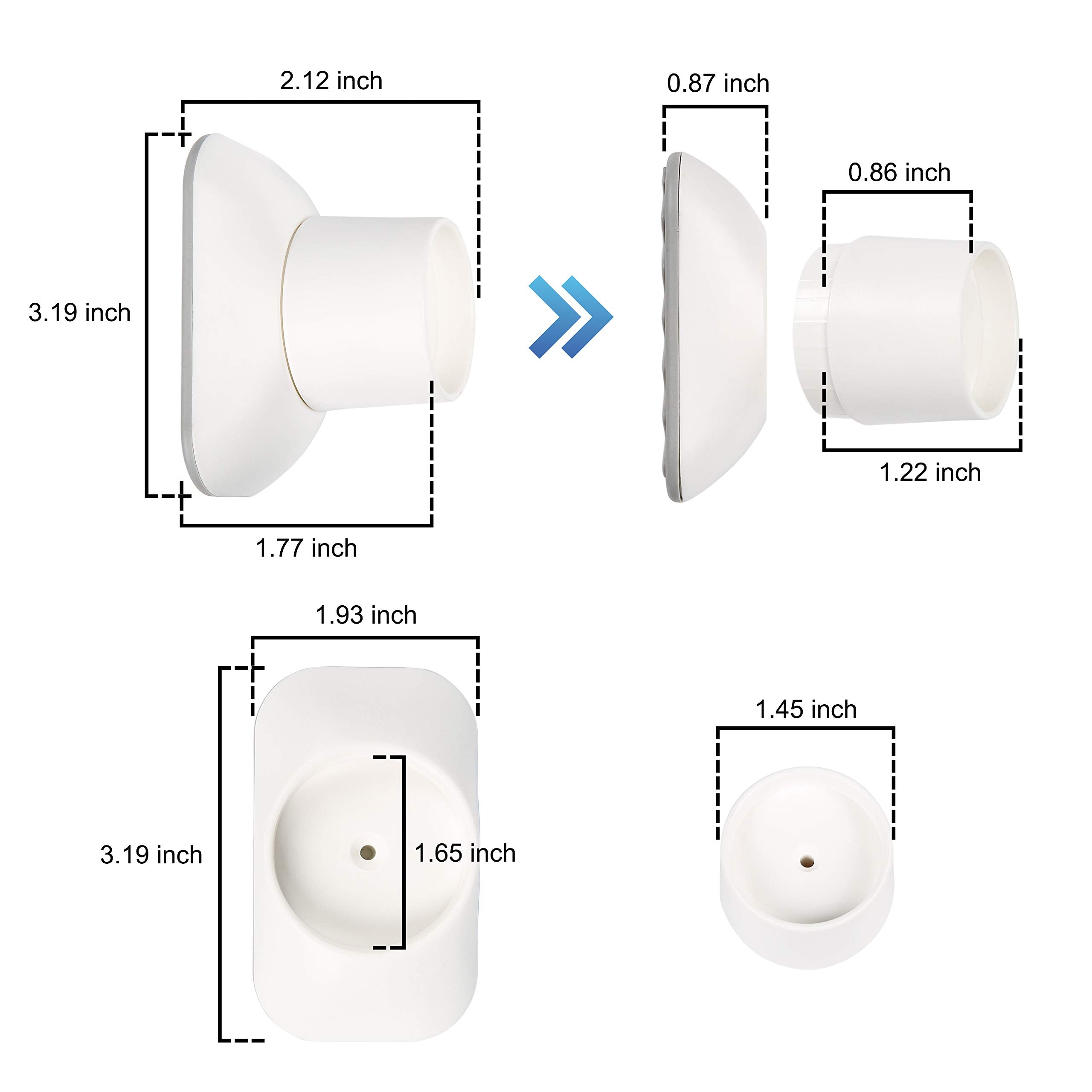 Baby Gate Extender Wall Protector - Pressure Mounted Gates Extension Kit Extends 1.1-3.5 inches Child Safety Gates and Protect W