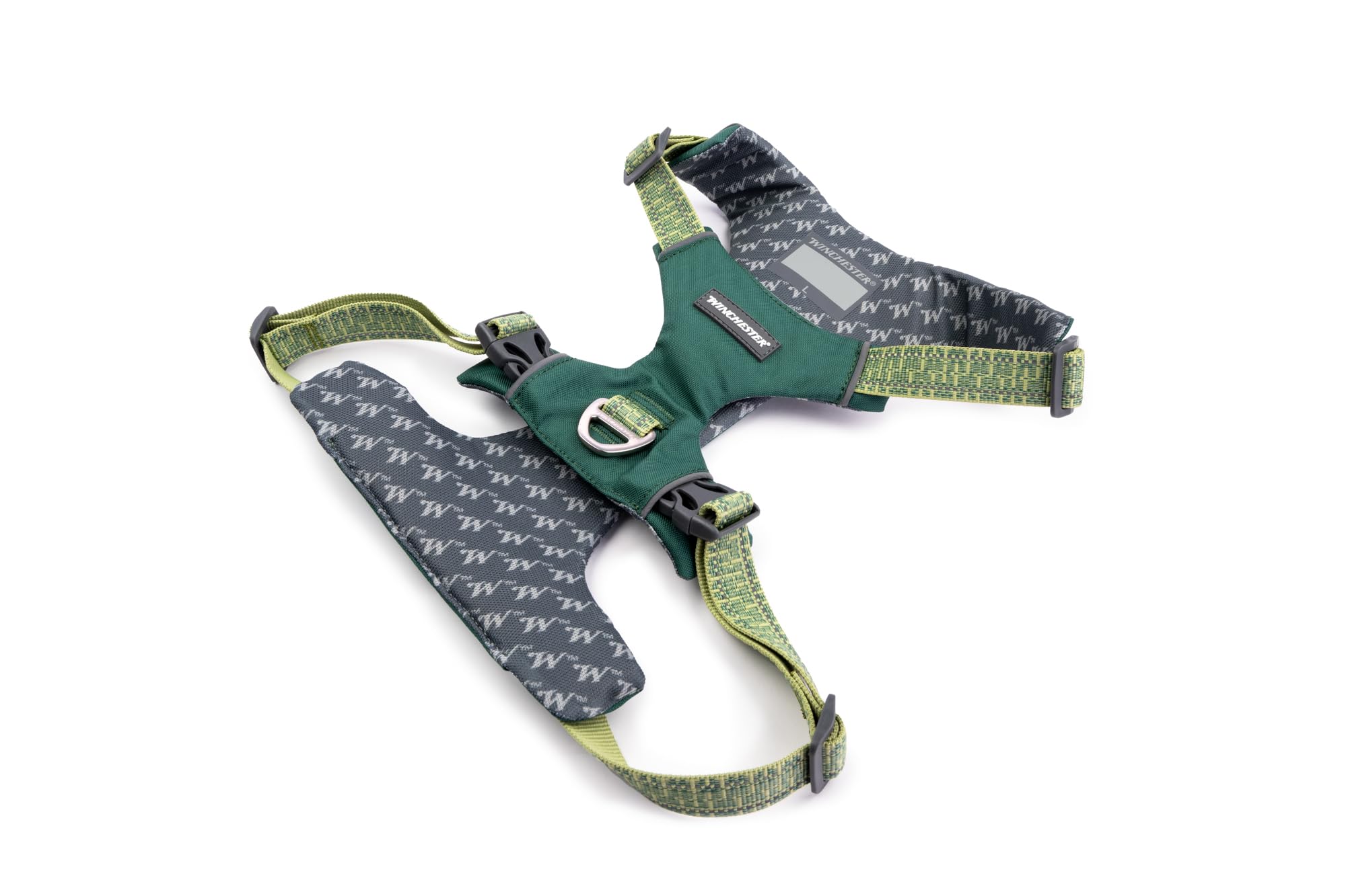 Winchester Pet No-Pull Adjustable Soft Padded Dog Vest Harness with Reflective Stitching, Smoke Pine, Extra Large