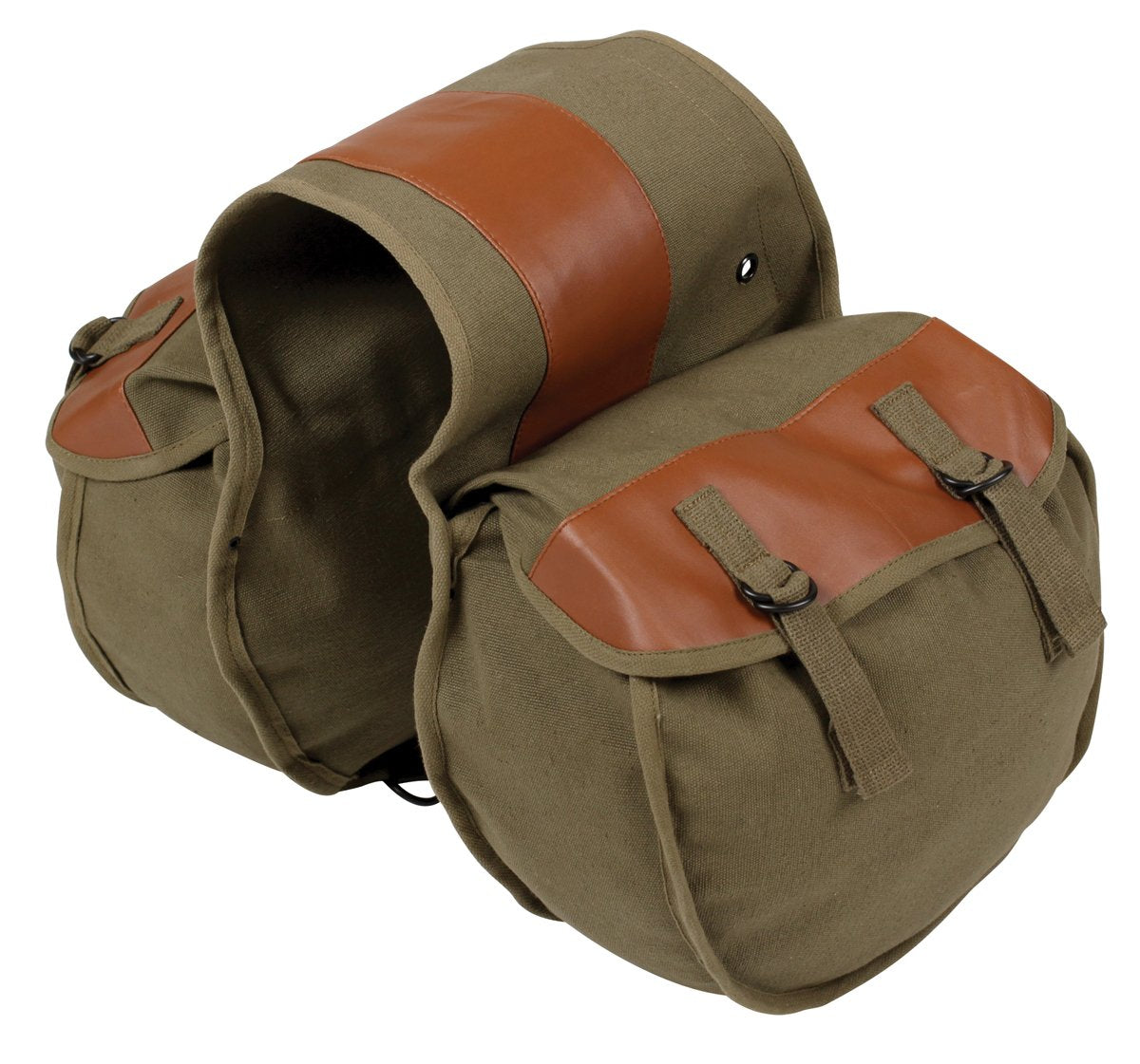 Stansport Canvas Saddle Bag - O.D. Green (766)