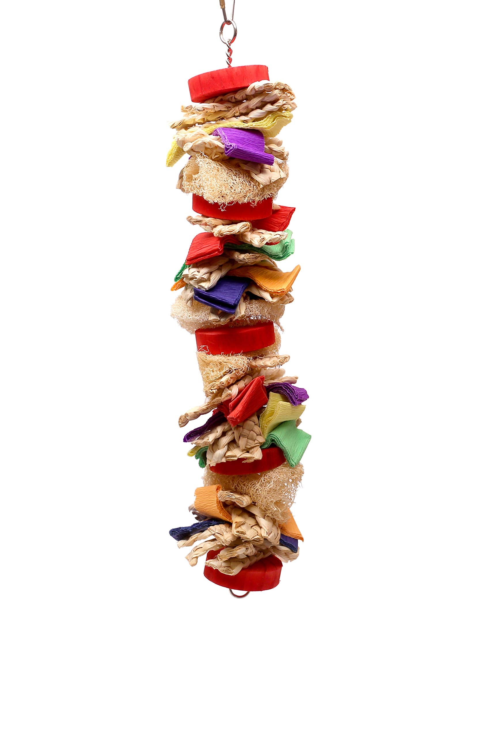 Parrot Wizard Loofah Drizzle Shreddable Toy (Choose A Size) (Large)