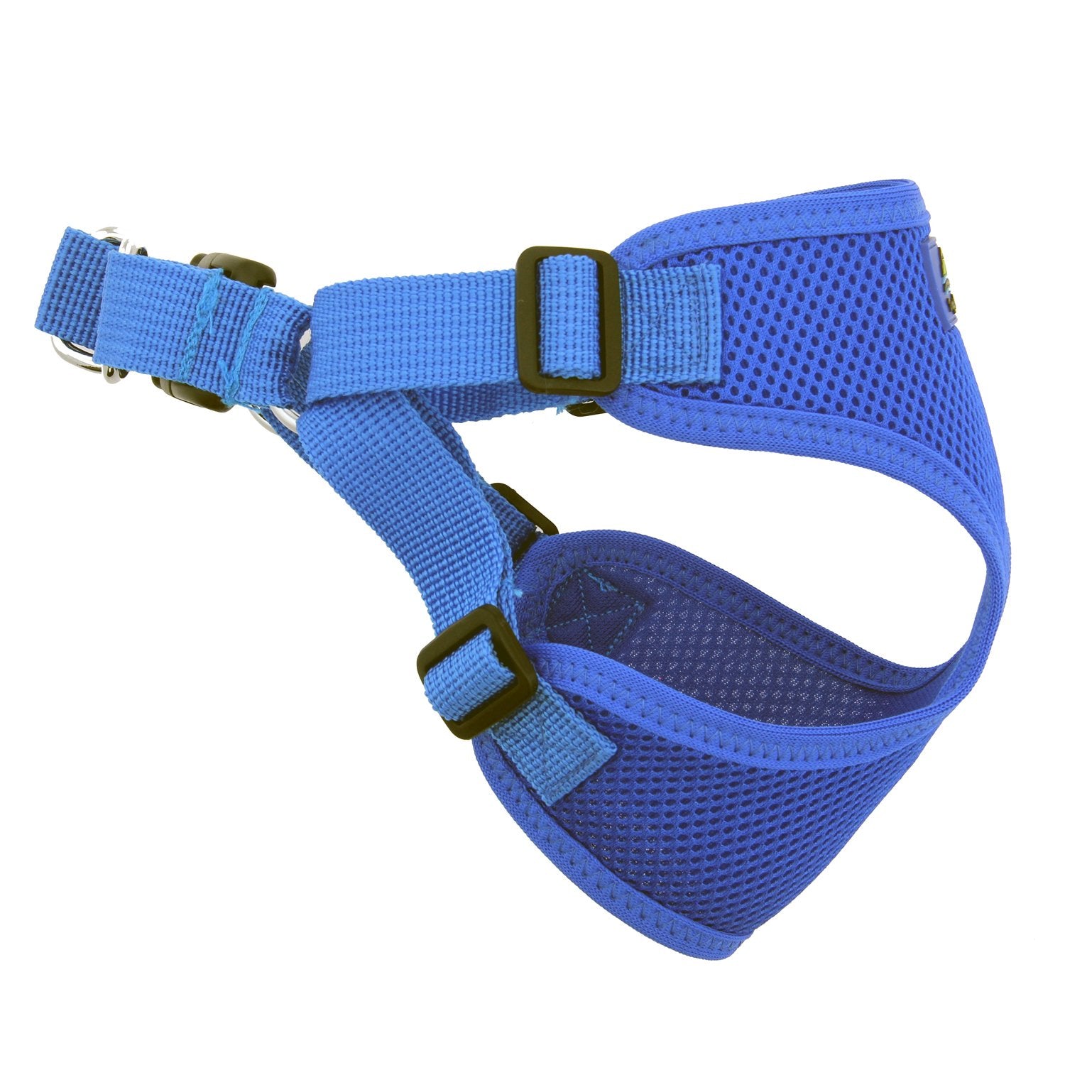 Doggie Design Soft Lightweight Wrap And Snap Choke Free Dog Harness - Cobalt Blue (Xs)