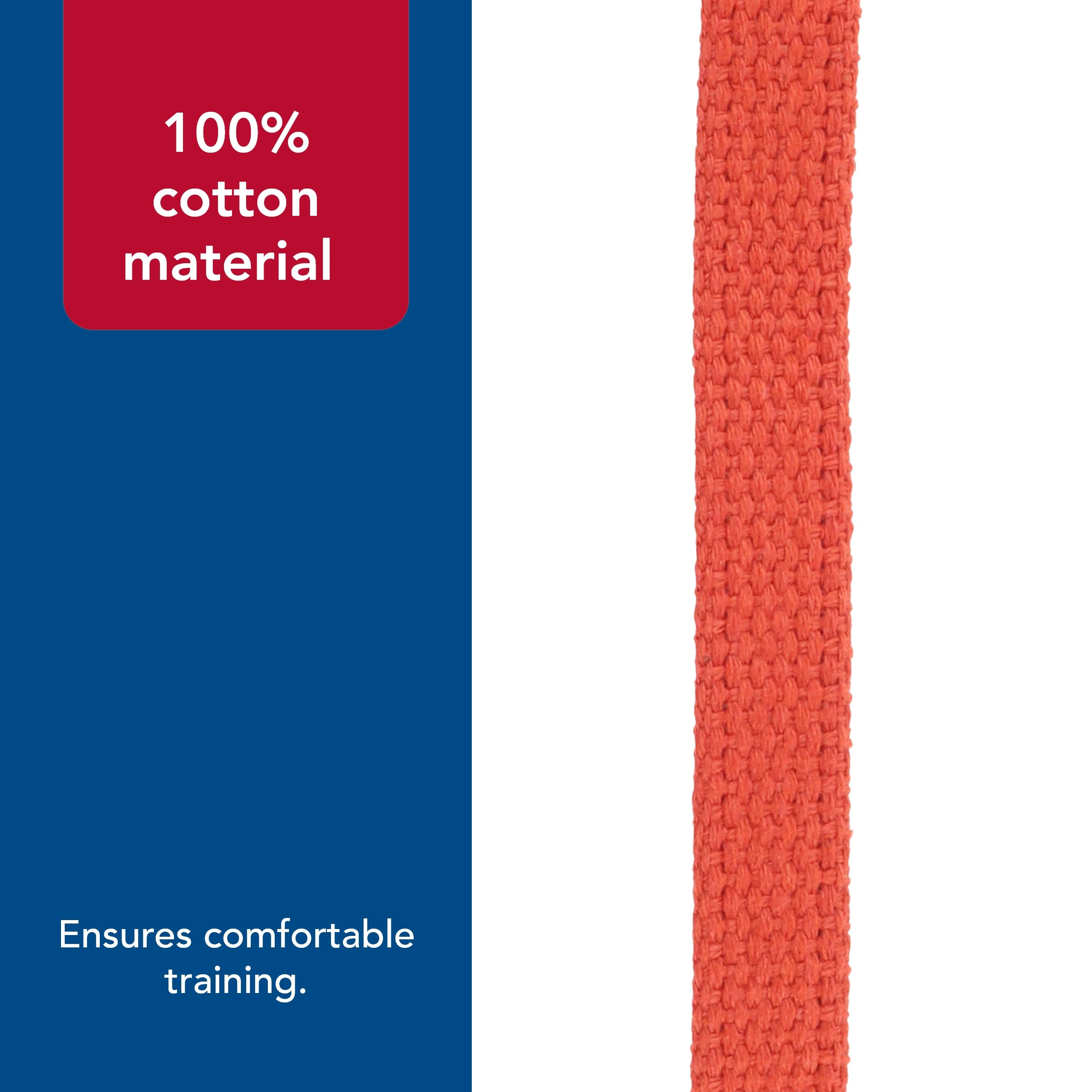 Coastal Cotton Web Training Dog Leash Red 20 ft.