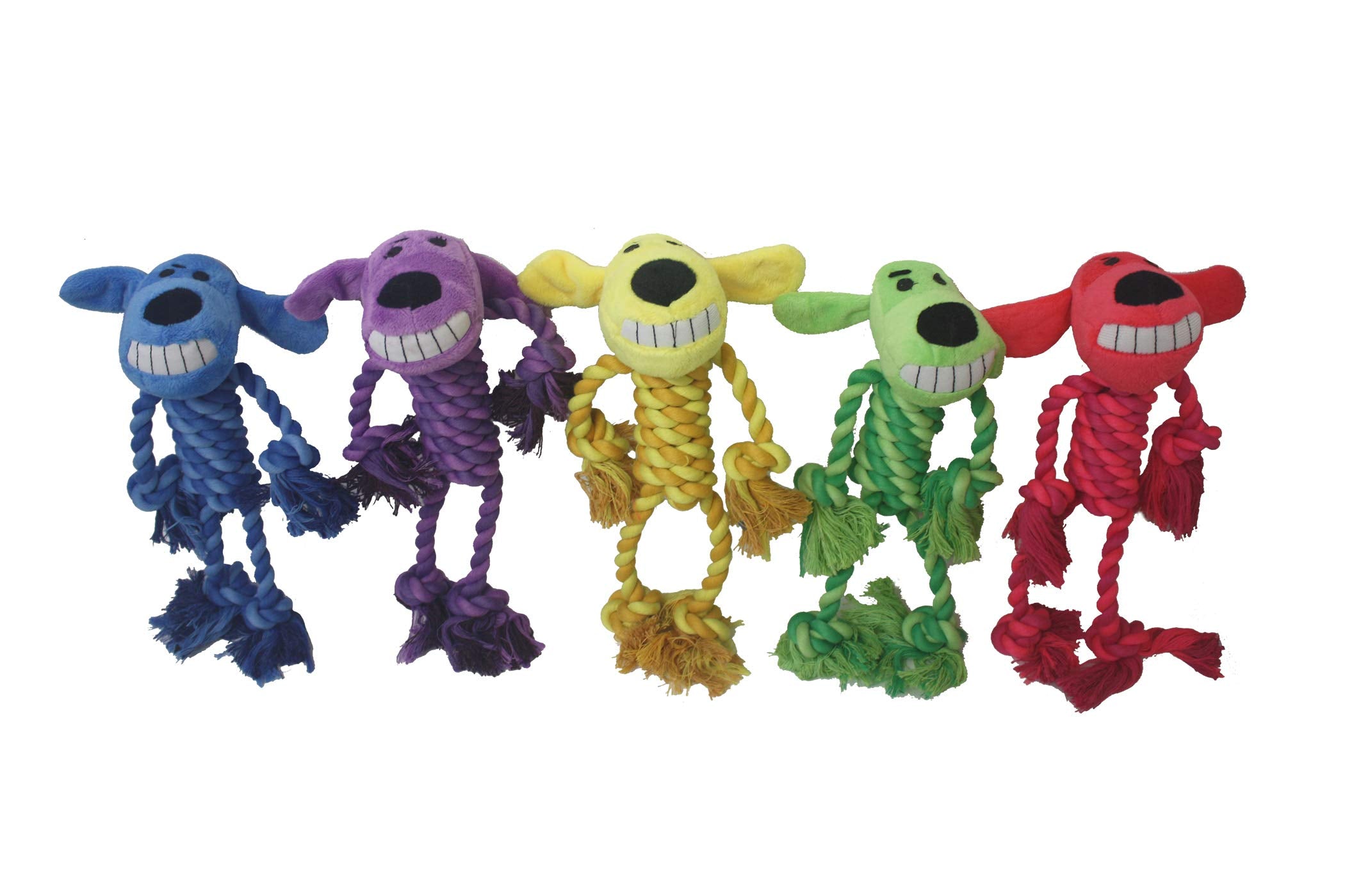 Multipet Rope Body Loofa 6 Dog Toy